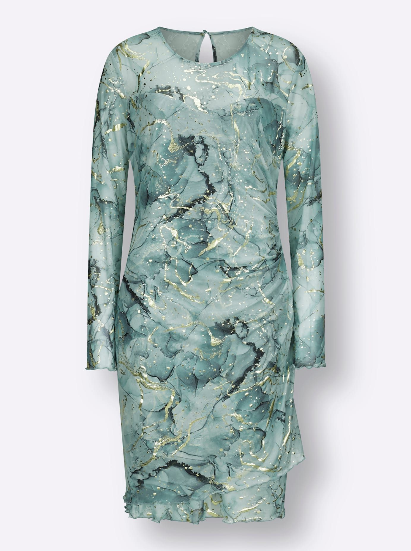 Creation L Gedessineerde jurk Mesh-jurk