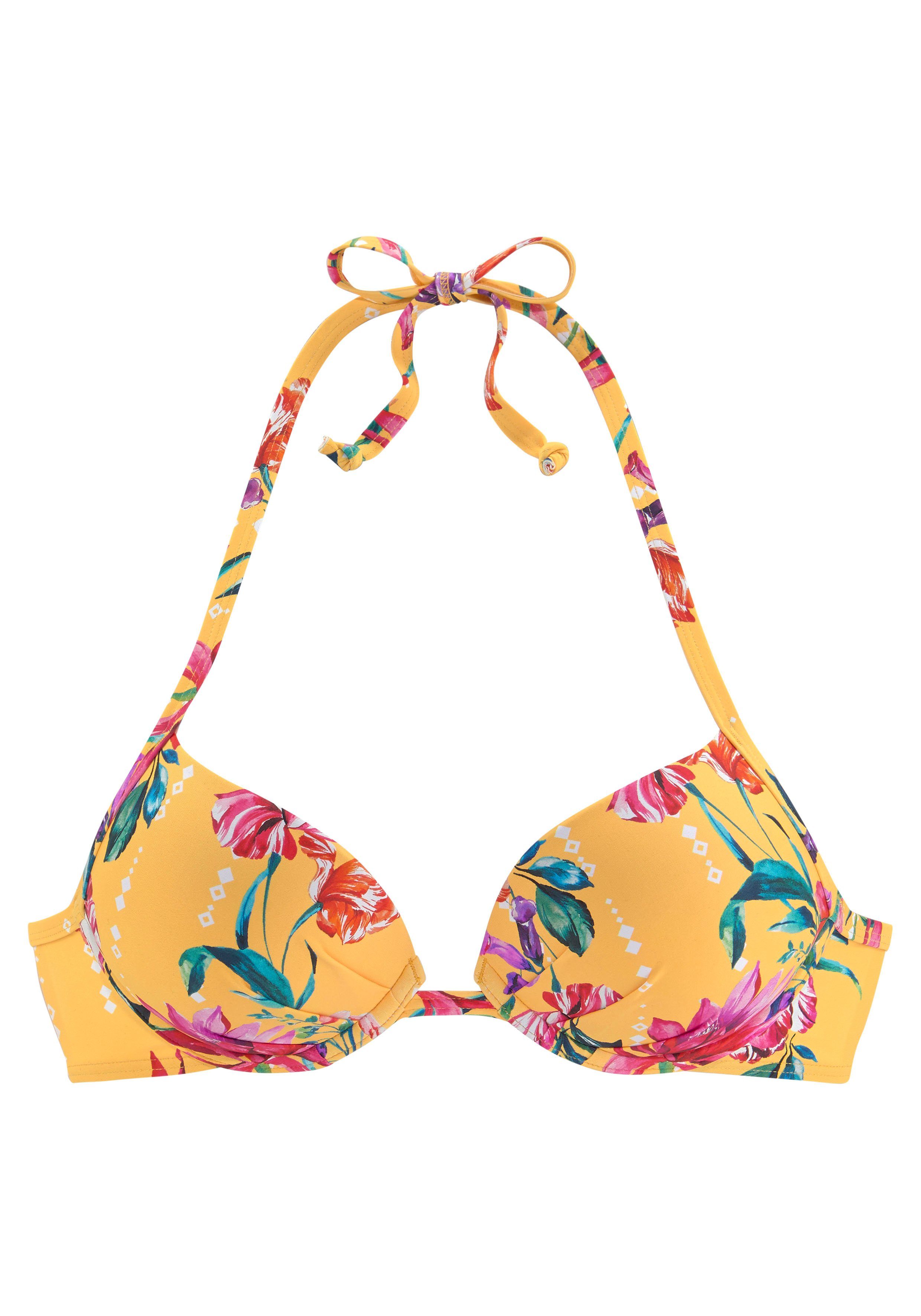 Sunseeker Push-upbikinitop Modern met bloemenprint