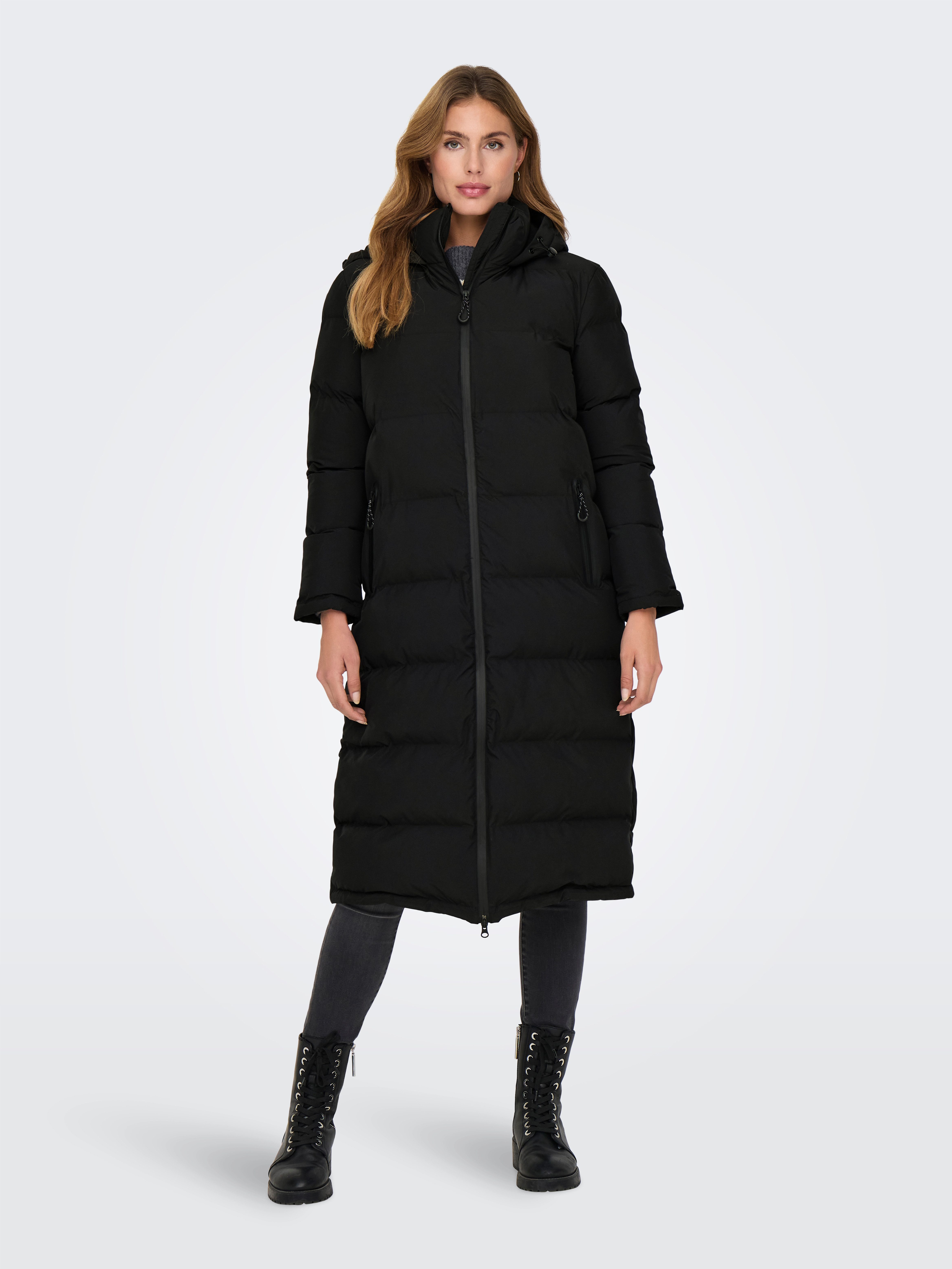 Only Gewatteerde jas ONLPAULA PREMIUM PUFFER LONG OTW