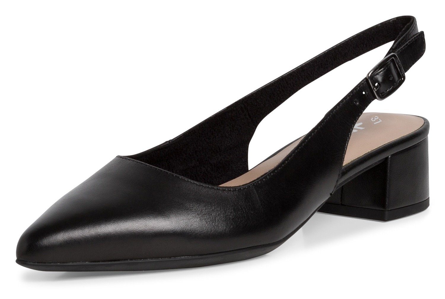 Tamaris Slingback pumps avendschoen, zomerschoen, blokhak, met touch it-uitrusting