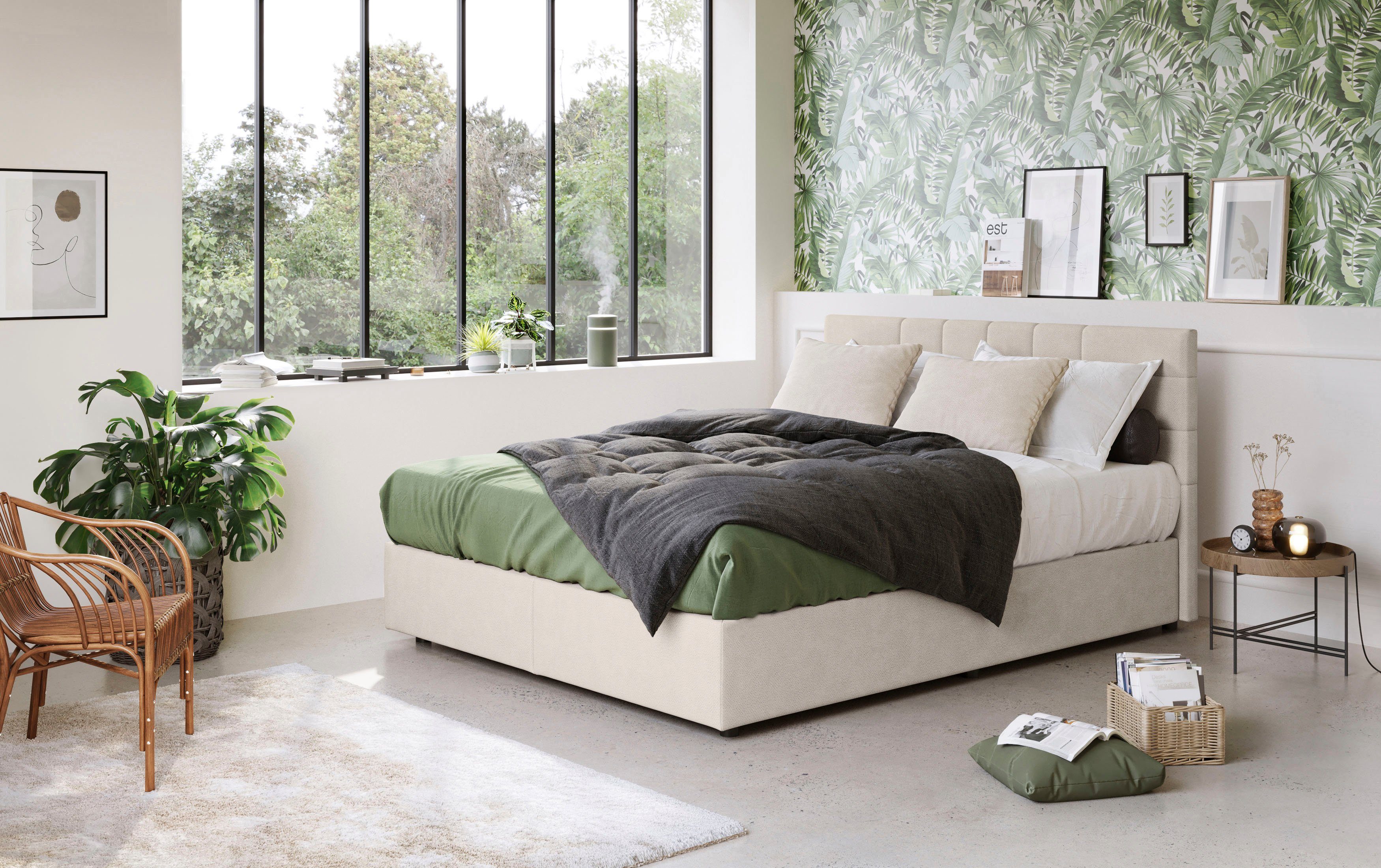COTTA Boxspring NALA optioneel verkrijgbaar met matras en matrastopper