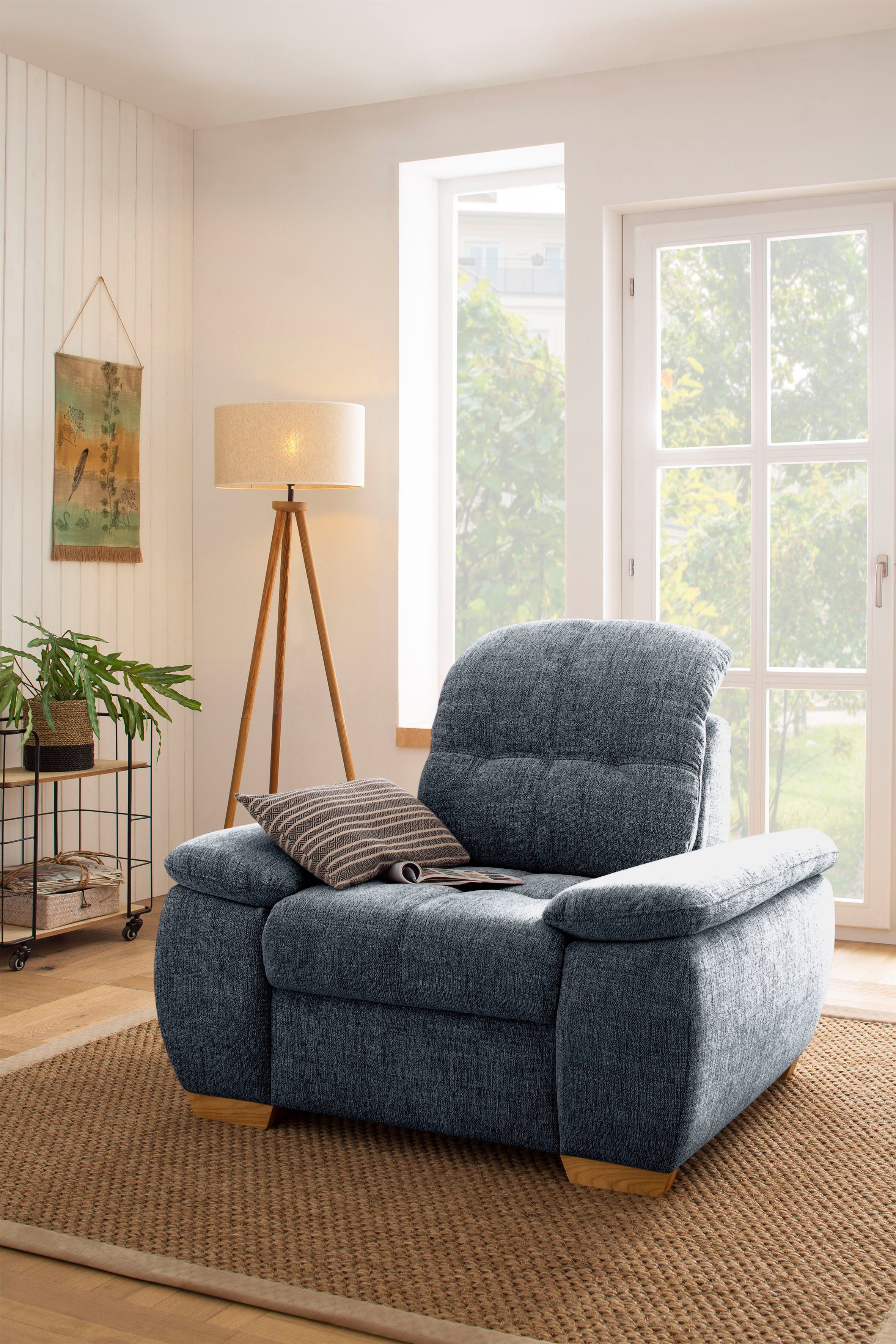 Home affaire Fauteuil Lotus home naar keuze met verstelbare hoofdsteun en aqua clean-bekleding voor het gemakkelijk reinigen met water