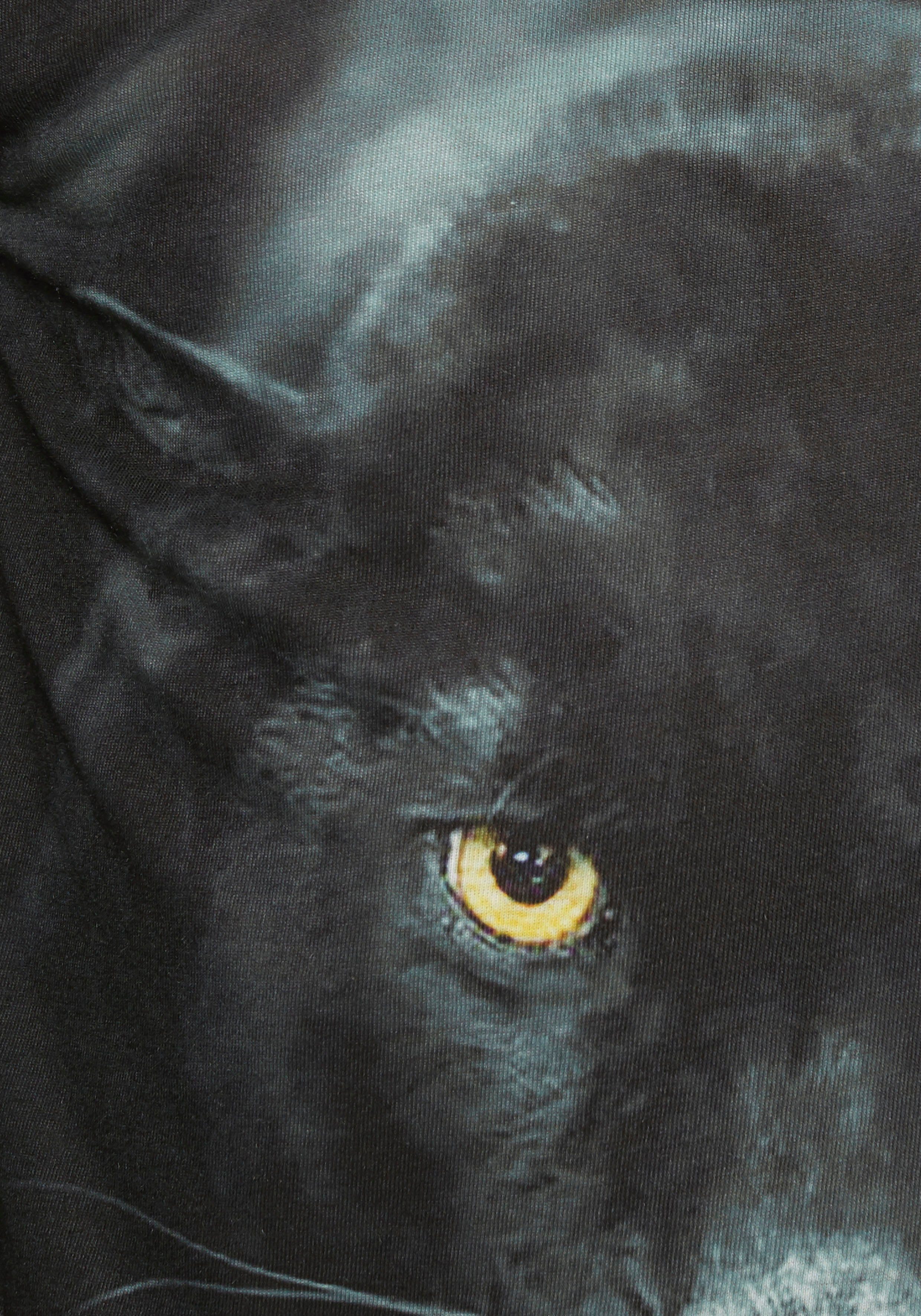 KIDSWORLD Capuchonshirt Panter Lange mouwen, basic pasvorm, met kleurrijke print, van katoen