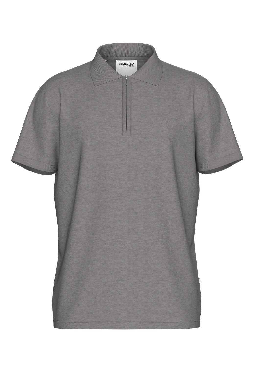 SELECTED HOMME Poloshirt SLHFAVE ZIP SS POLO NOOS