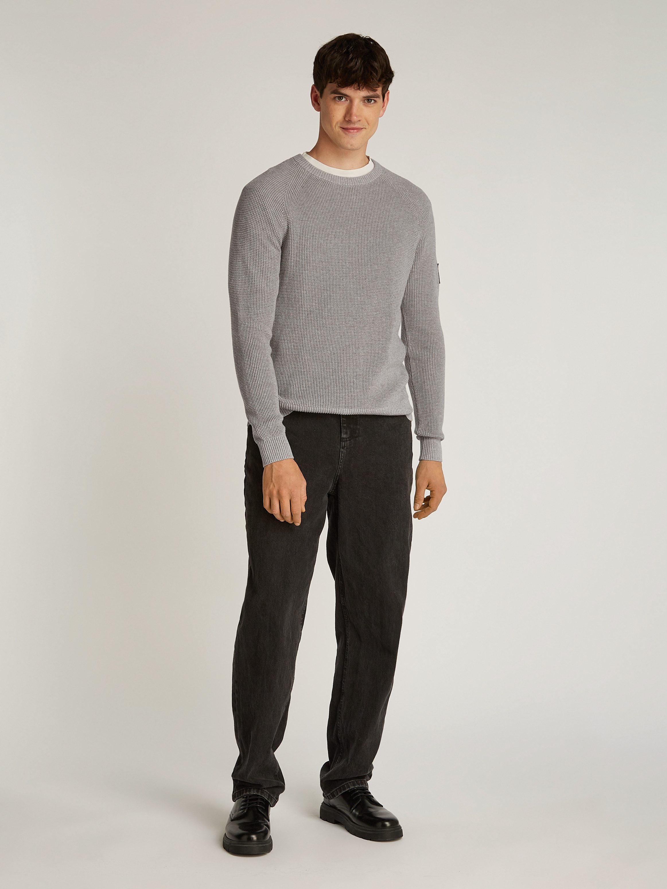 Calvin Klein Trui met ronde hals BADGE EASY SWEATER