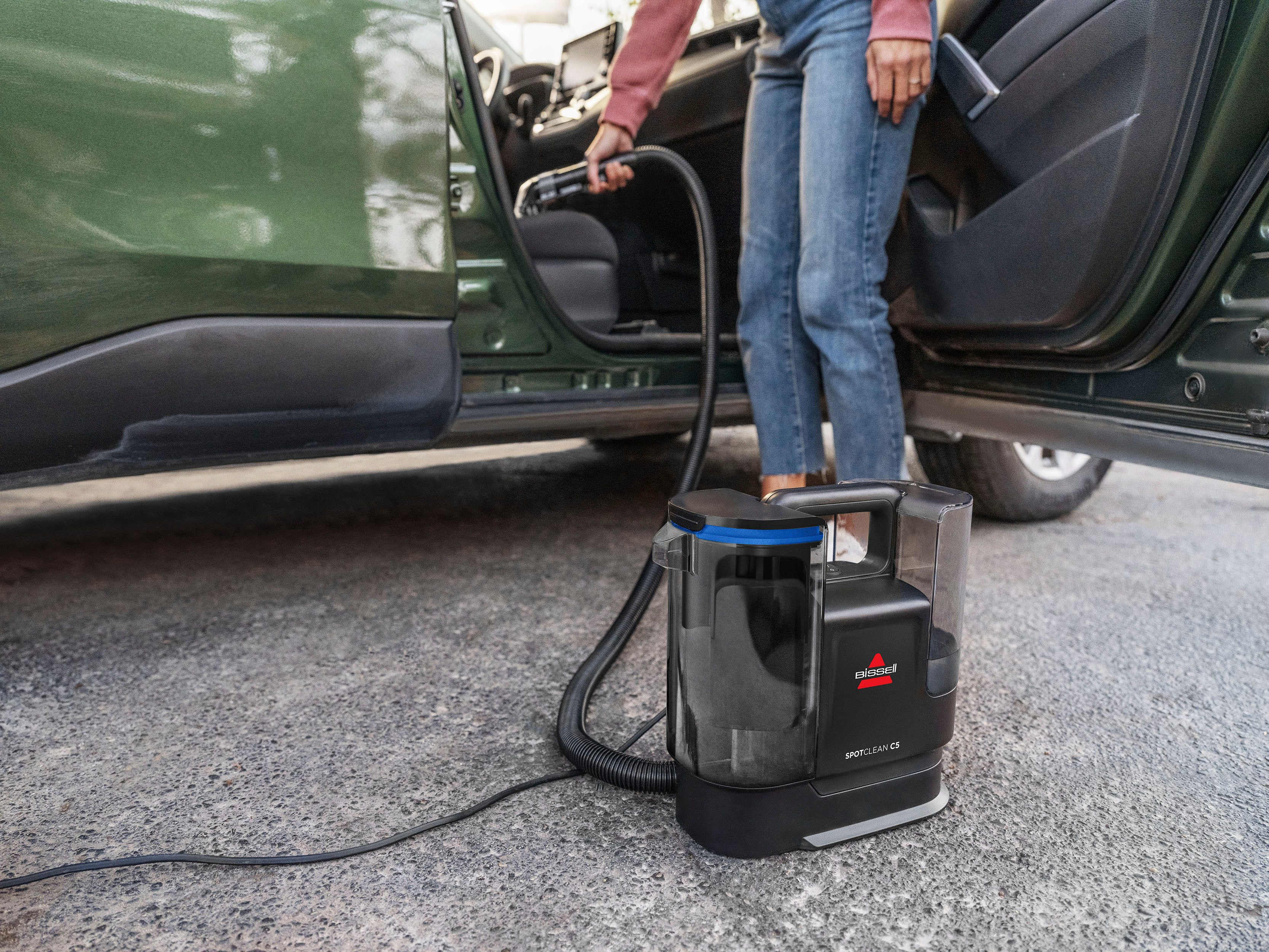 Bissell Waszuiger 3928N, SpotClean C5 Select, krachtig, klein, dual-tank >15kpa, zelfreinigend, reinigt vlekken op tapijt, bekleding, autostoel