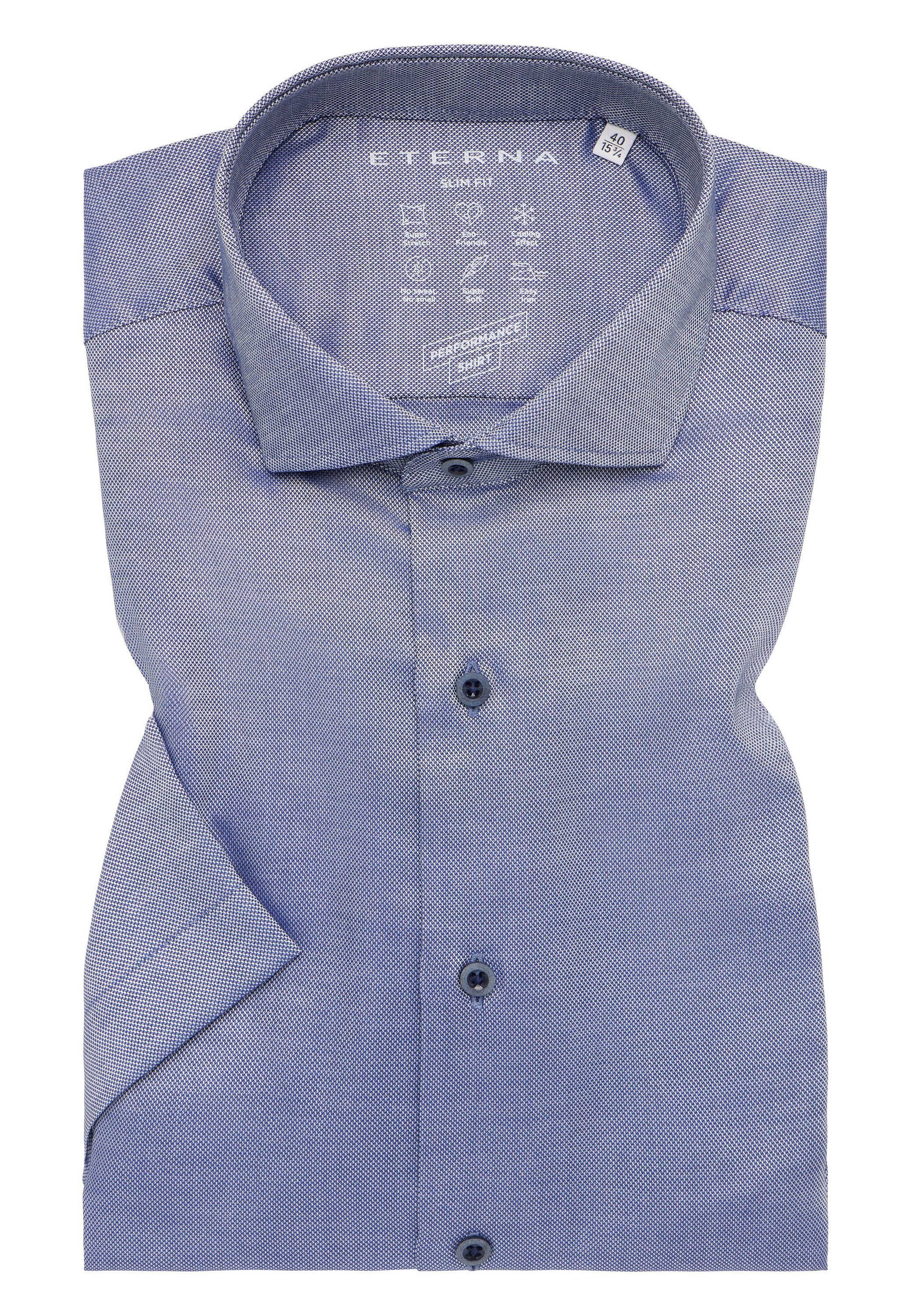 Eterna Overhemd met korte mouwen Slim fit EASY IRON (gemakkelijk te strijken)