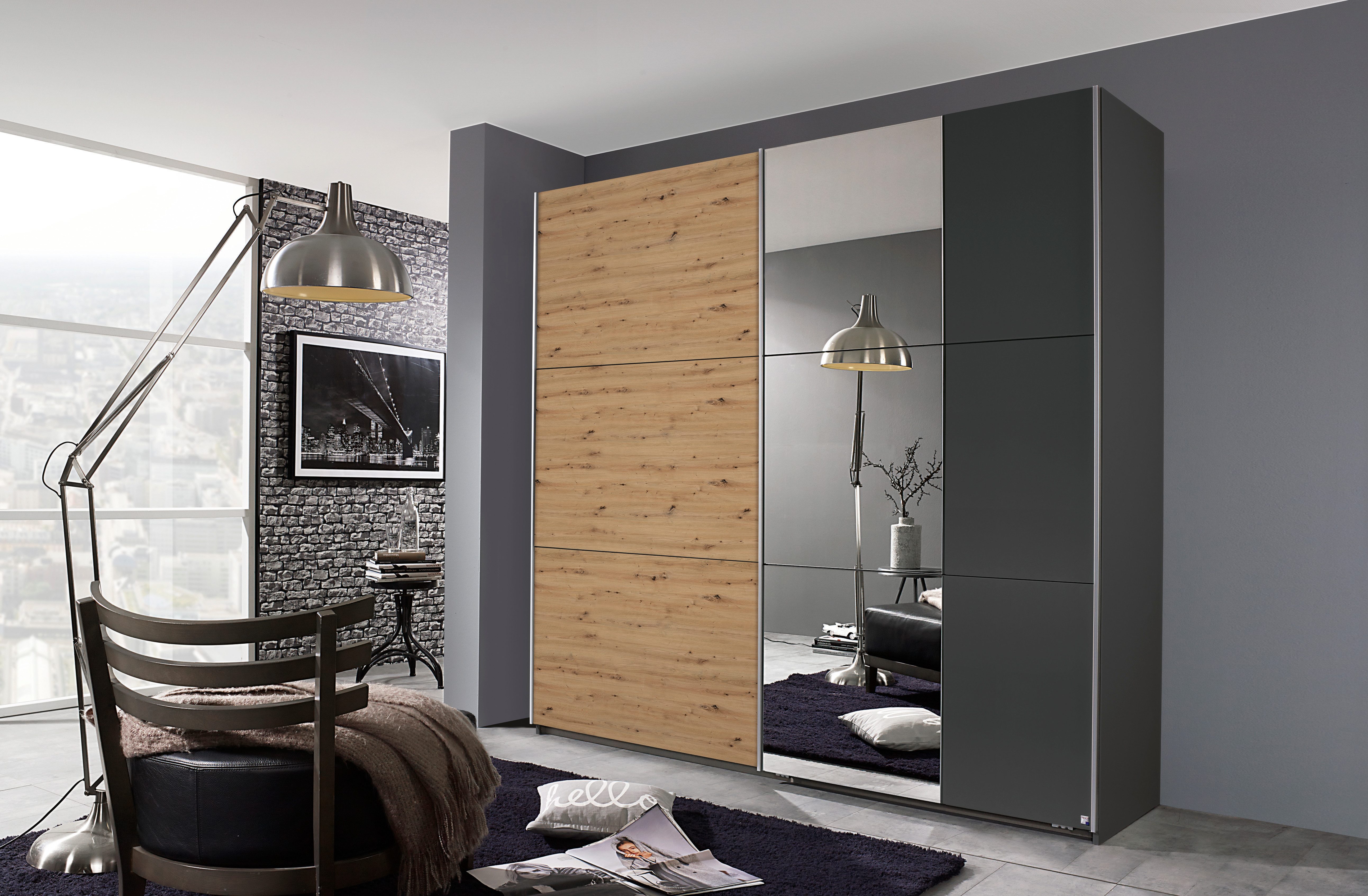 rauch Schuifdeurkast Kledingkast garderobe TOPSELLER AURELIO met 3 uitrustingsvarianten 3 verschillende uitrustingsvarianten handgrepen van metaal made in germany