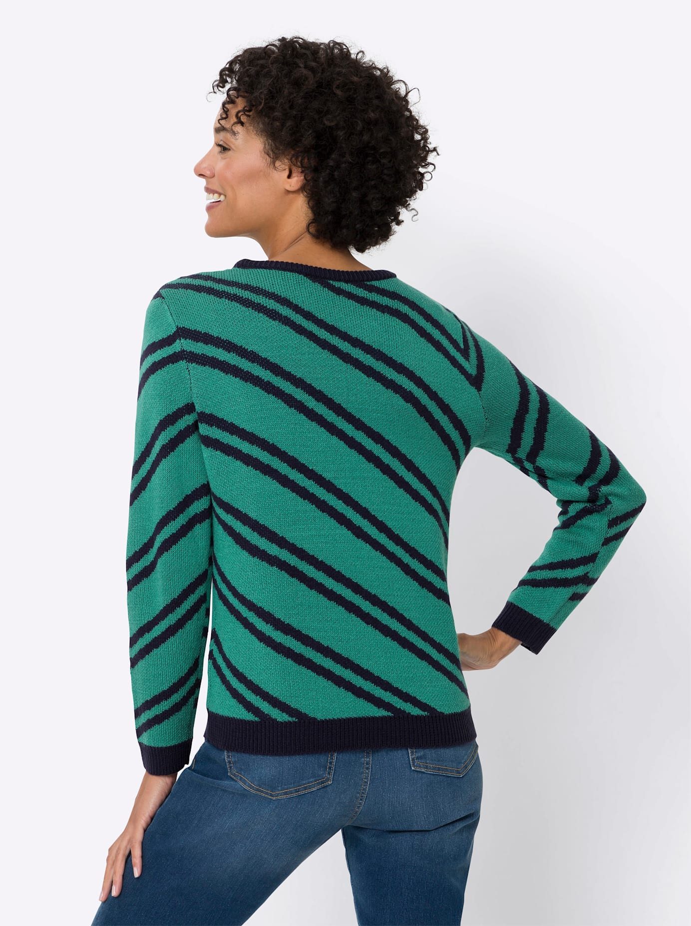 Classic Basics Gebreide trui Gestreepte trui