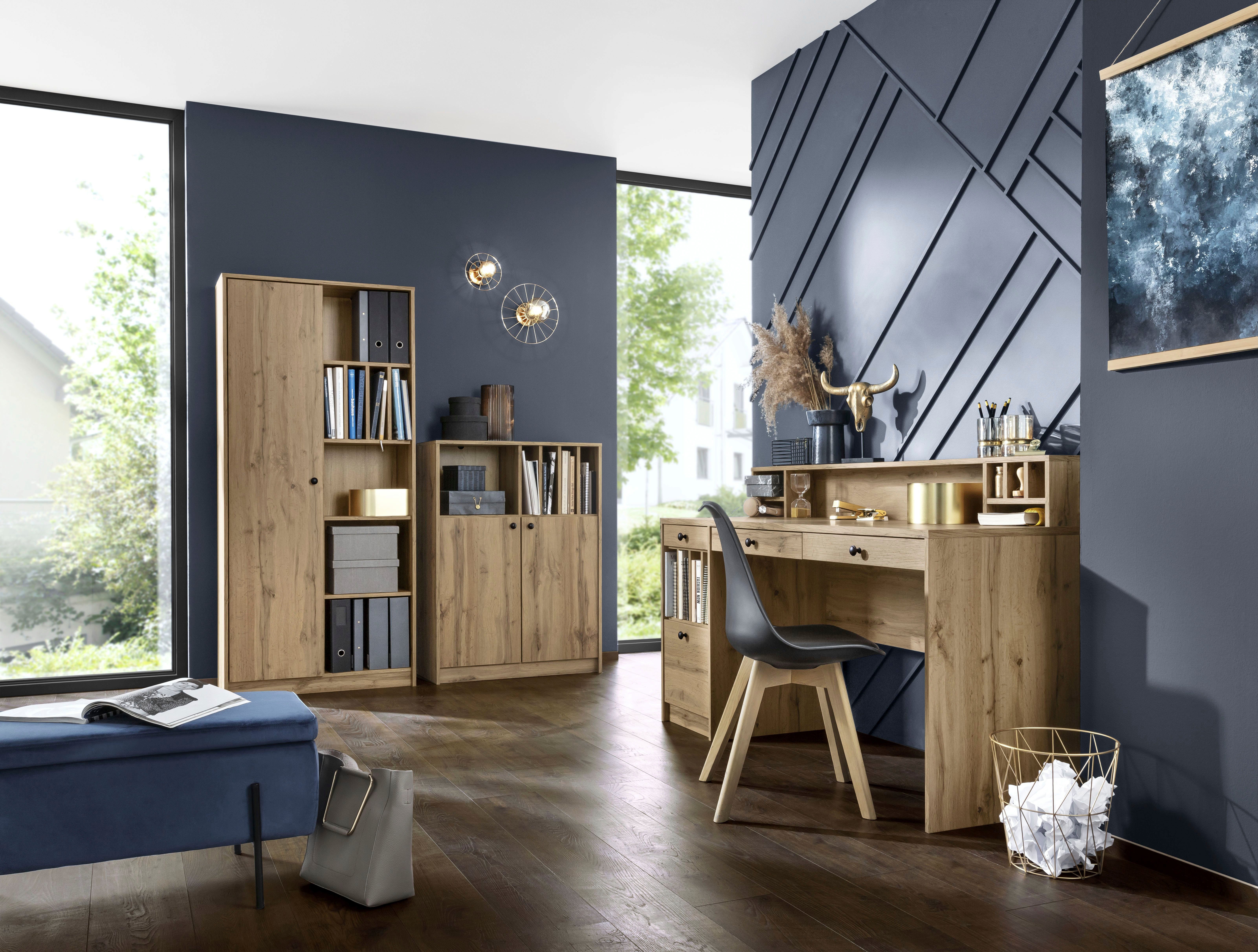 Home affaire Bureau Licia Bureau 'Licia', groot werkblad, veel bergruimte, 158 cm breed