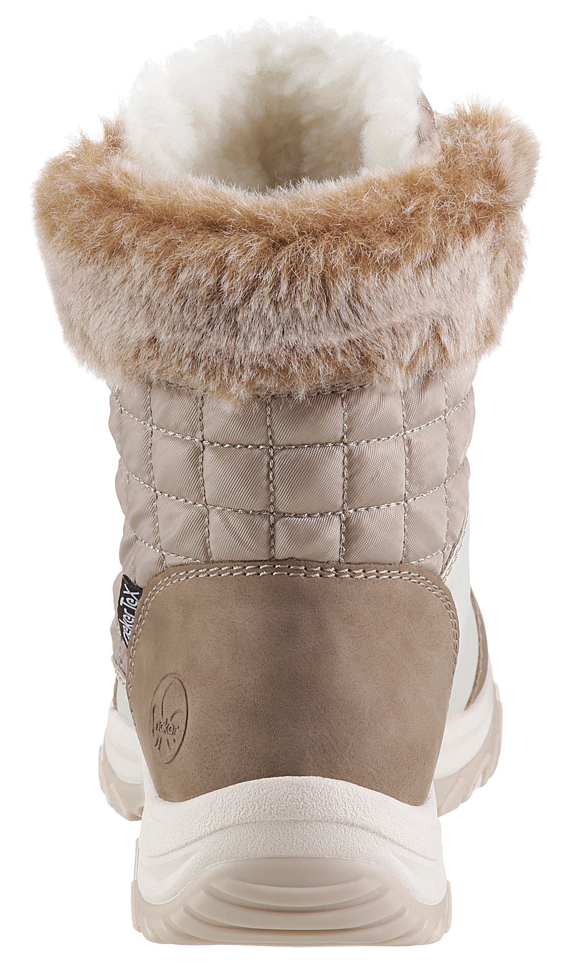 Rieker Winterlaarzen , winterenkellaarsjes, tex-membraan, met warme voering, faux fur kraag