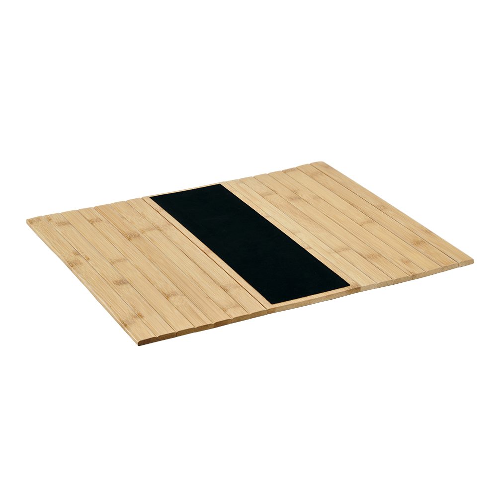 KESPER for kitchen & home Dienblad Sofatablet/-opslag, FSC, 42 x 34 cm flexibele opslag van bamboe met vilten inzet voor de bank (1-delig)