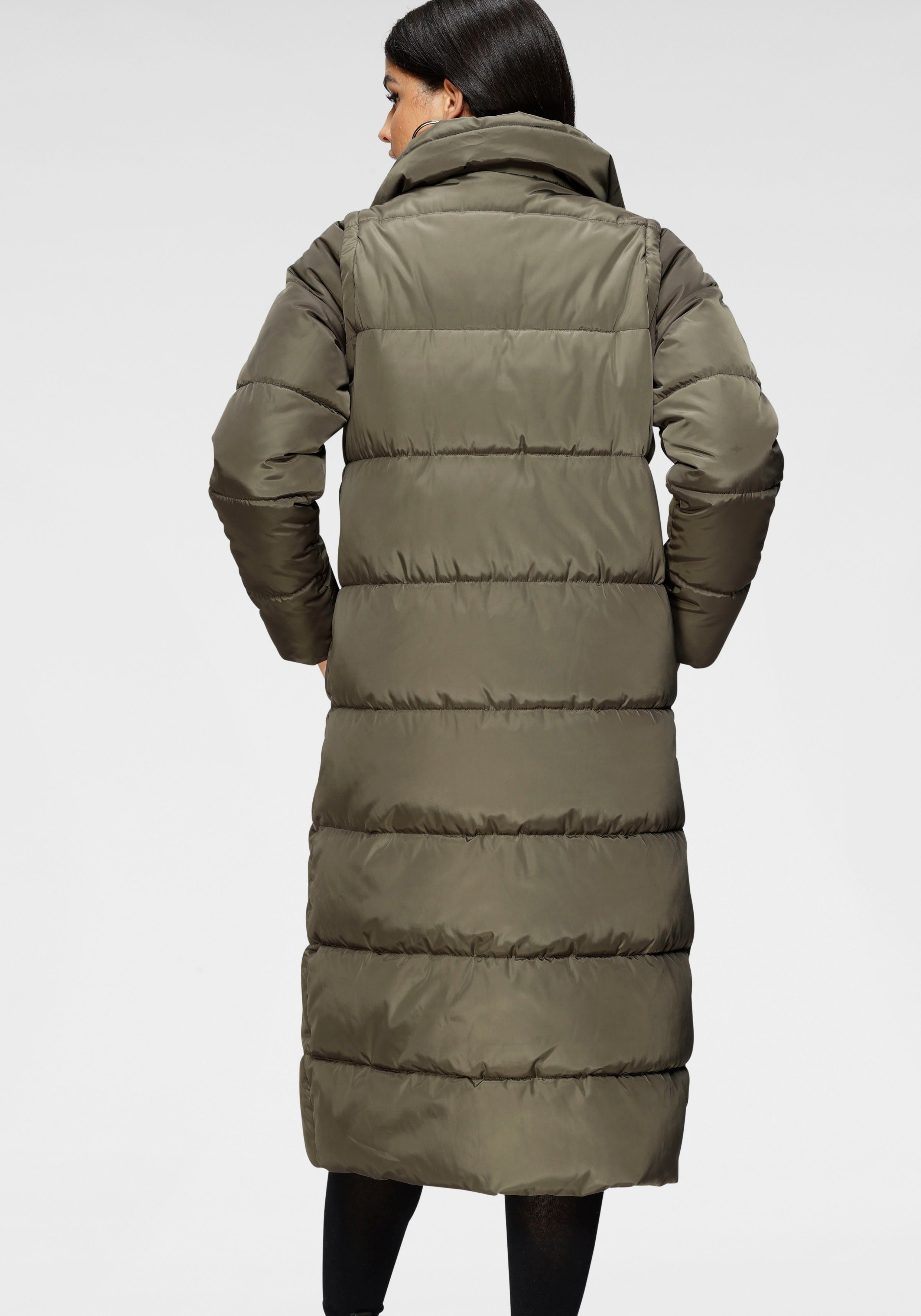 Only Gewatteerde jas ONLIRINA X-LONG 2IN1 PUFFER OTW