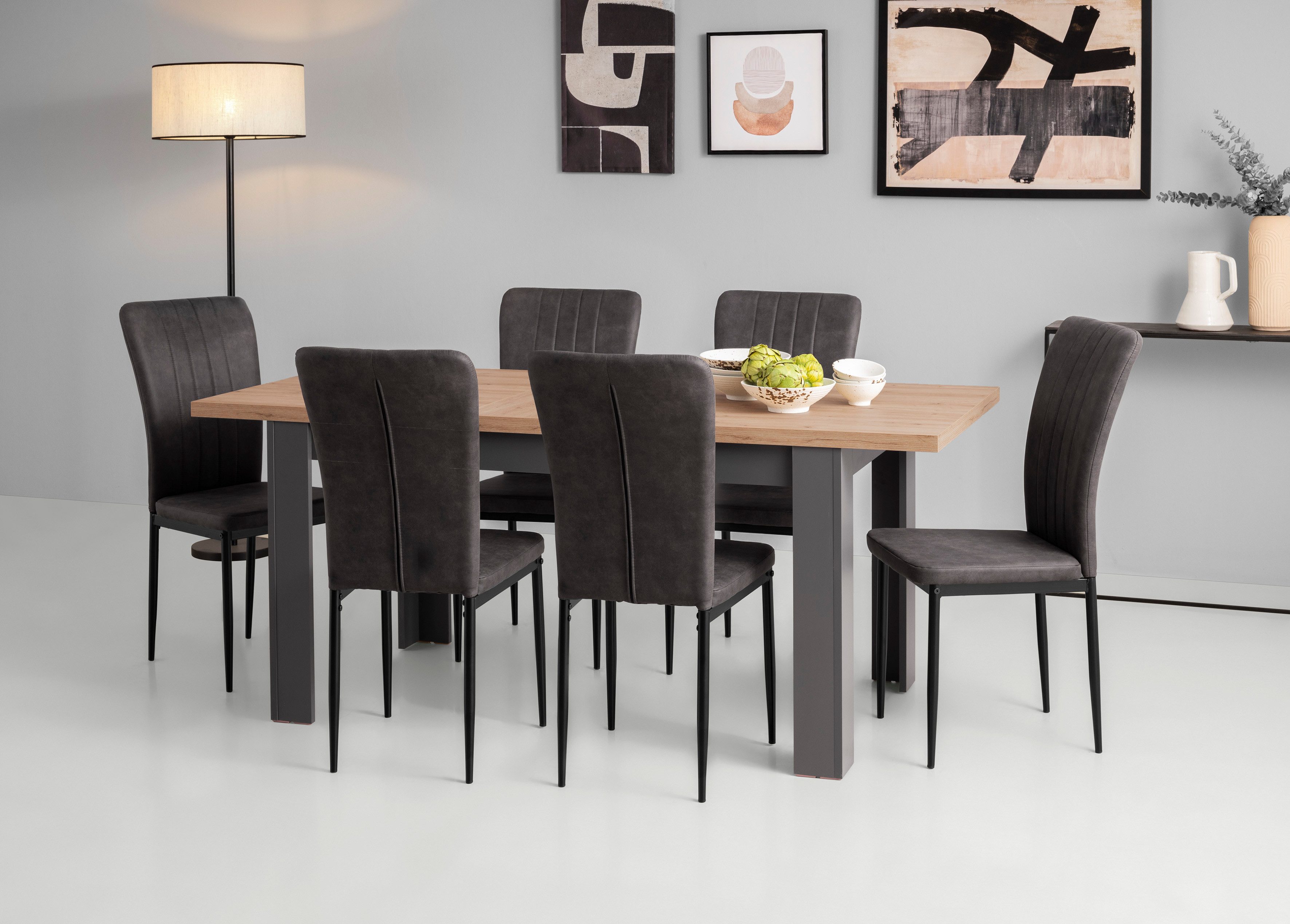 Home affaire Stoel met 4 poten Bergamo (set)