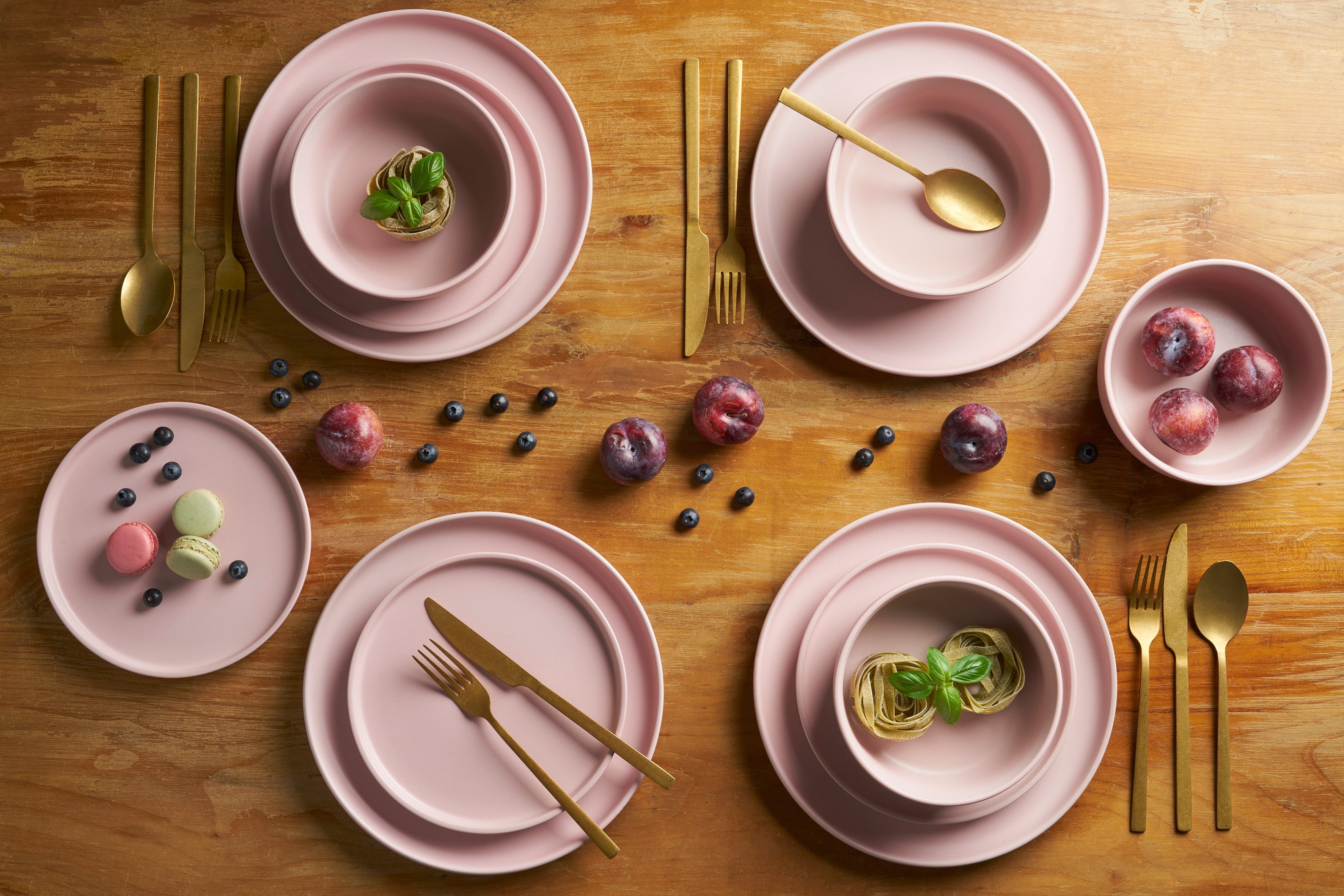 LeGer Home by Lena Gercke Eetservies Servies, servies Belli rond model, scandi stijl, 12 delen, voor 4 personen (set, 12-delig)