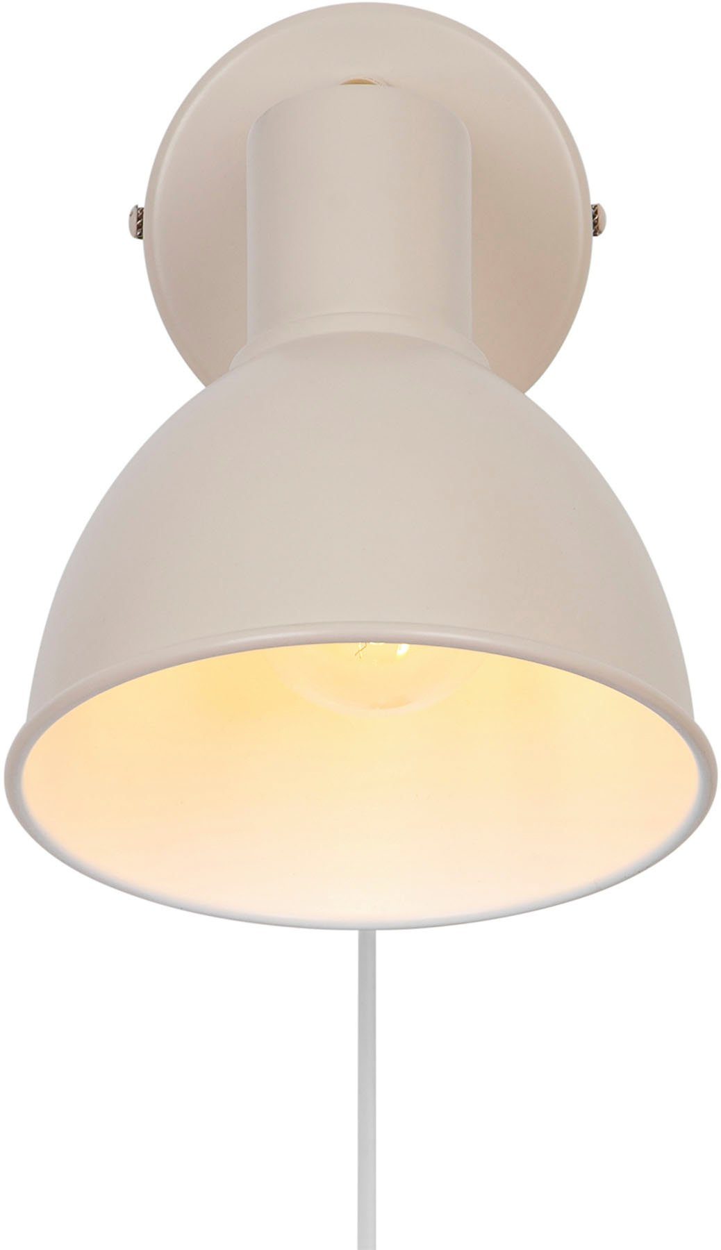 Nordlux Wandlamp POP tijdloos en eenvoudig ontwerp, stabiele metalen behuizing (1 stuk)