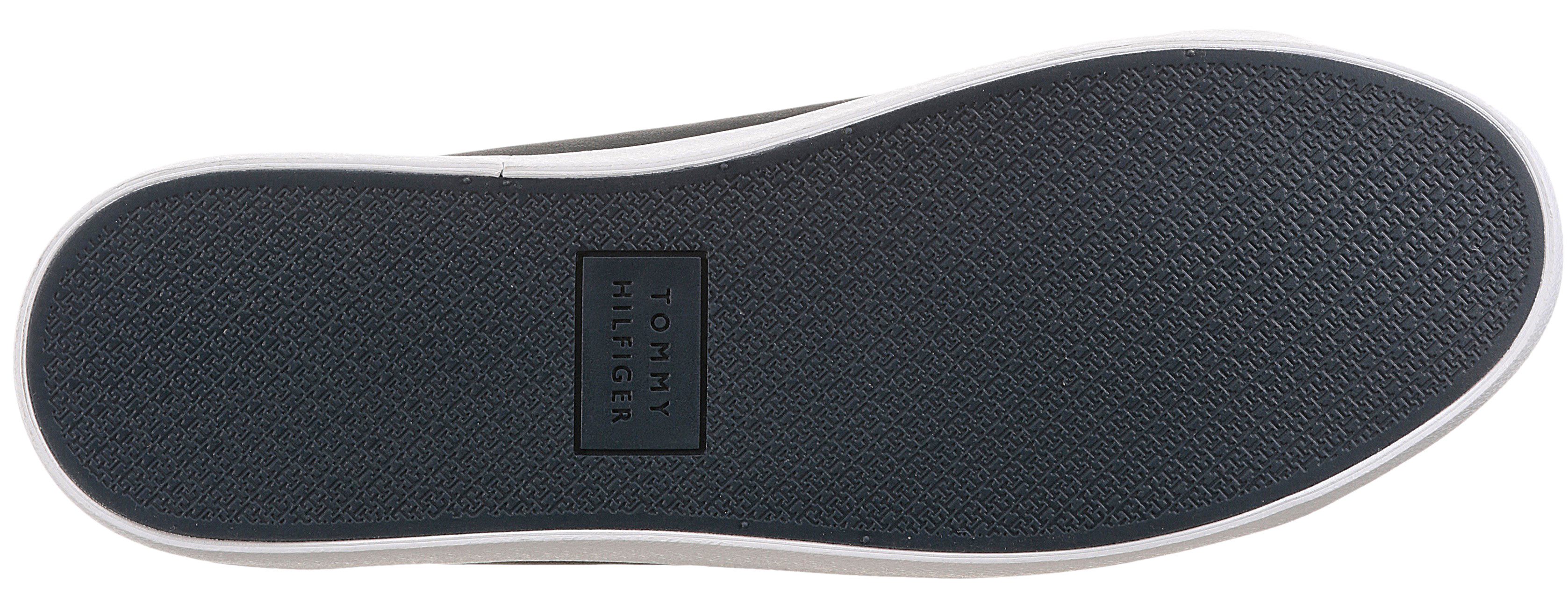 Tommy Hilfiger Sneakers TH HI VULC CORE LOW LEATHER , vrijetijdsschoen, lage schoen, veterschoen met gevoerde schacht