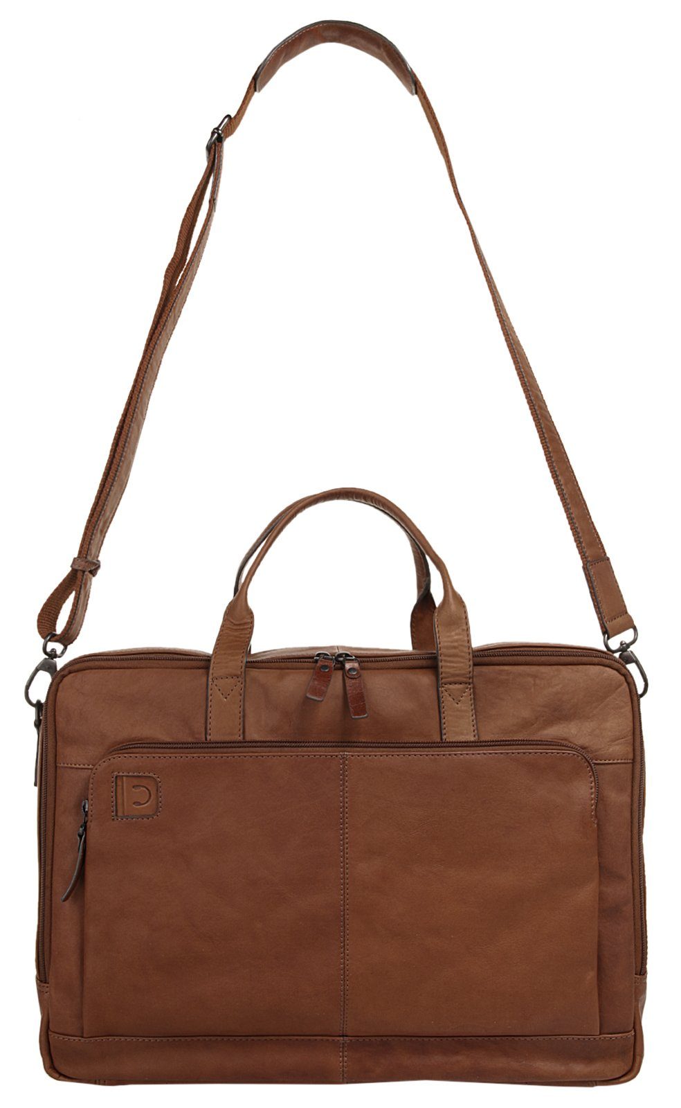 X-Zone Laptoptas echt leder