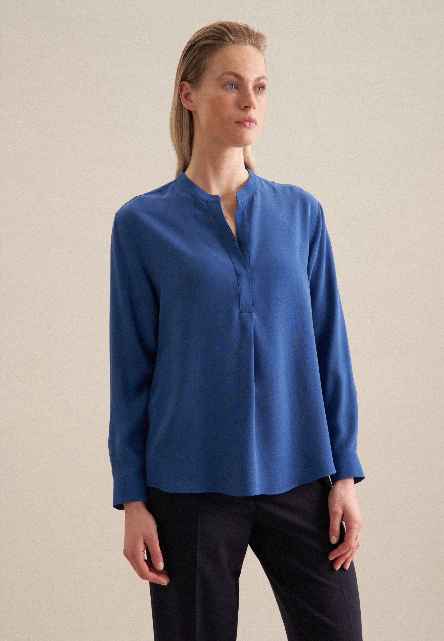 seidensticker Klassieke blouse Zwarte roos