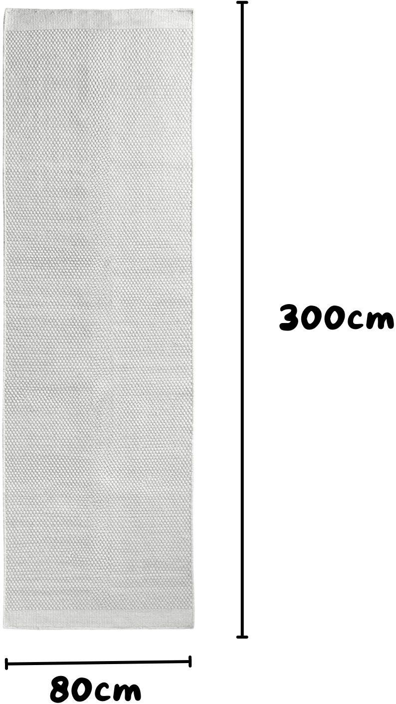 my home Set slaapkamerkleedjes Woolscape 1 Omkeerbaar tapijt, handgeweven kwaliteit, uni, 100% wol, woonkamer
