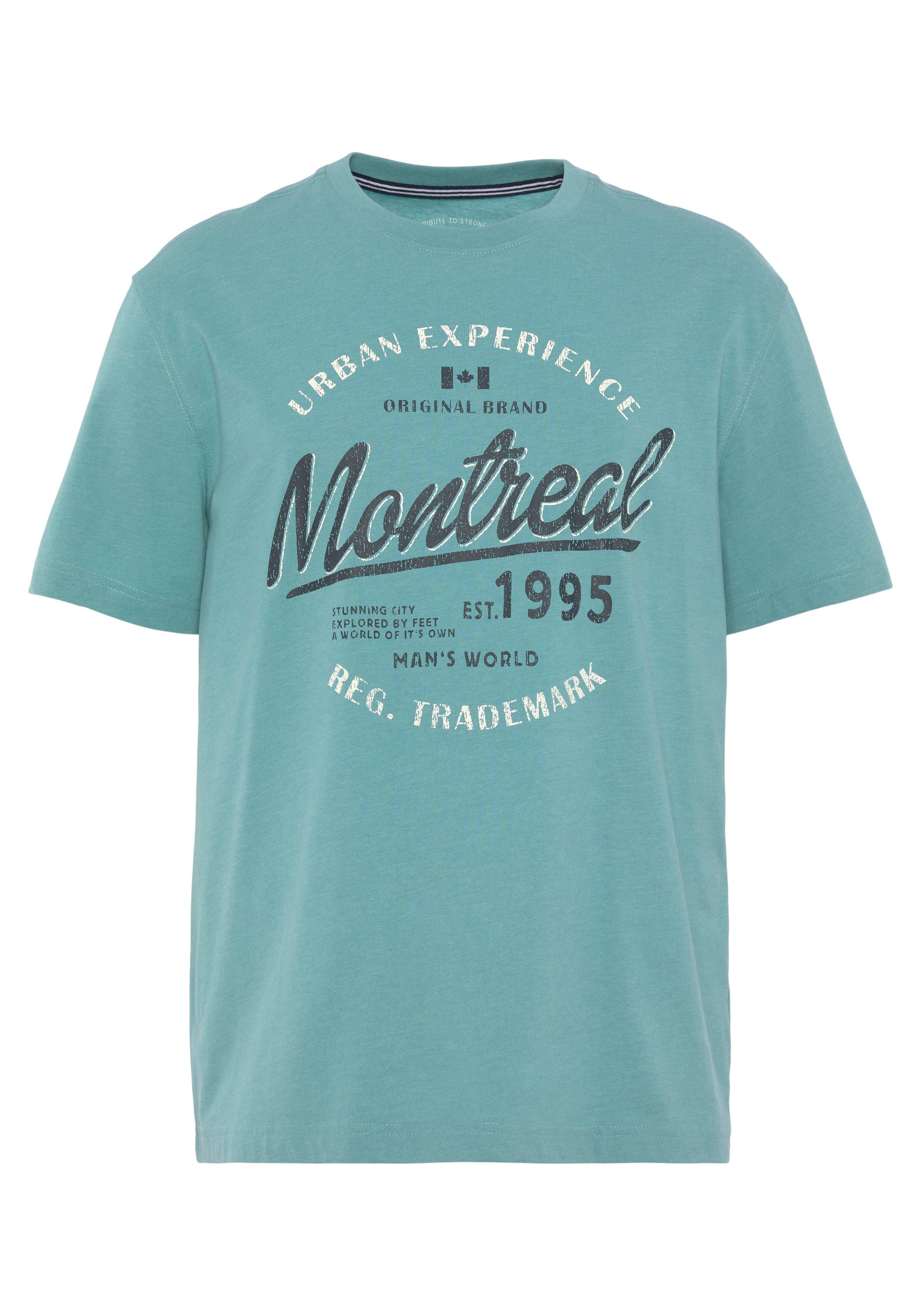 Man's World T-shirt Korte mouwen, casual pasvorm, van katoenmix, onderhoudsvriendelijk