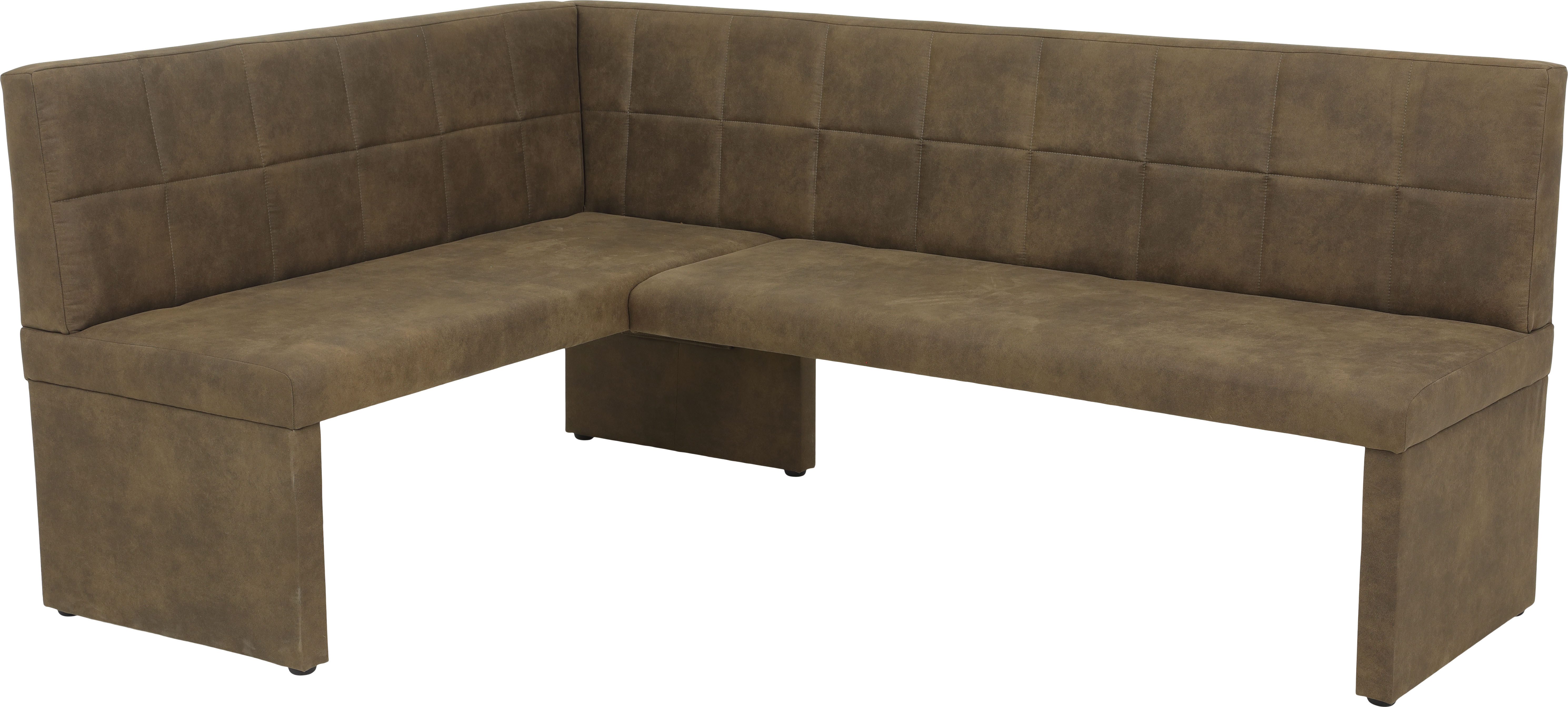 HELA Eethoek Spree Eettafel 140x90 cm met dikke rand, microvezel bekleding(4-delig)