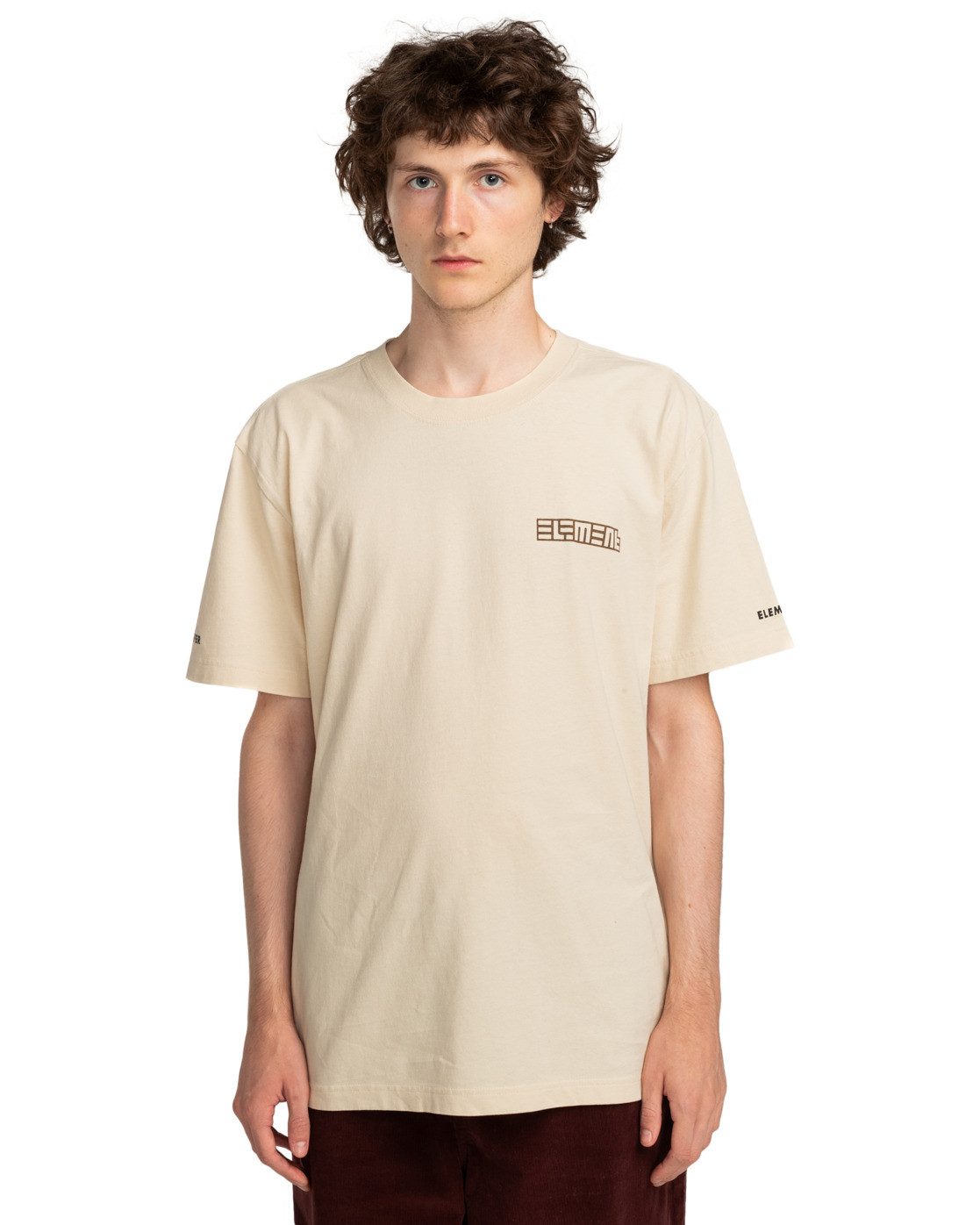 Element T-shirt Nature Calls x Element Spiral heren t-shirts maat M beige