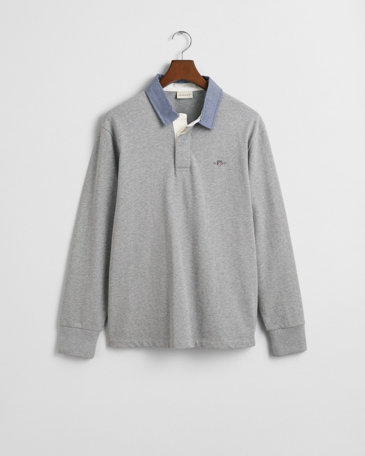 Gant Poloshirt met lange mouwen REG CHAMBRAY HEAVY RUGGER