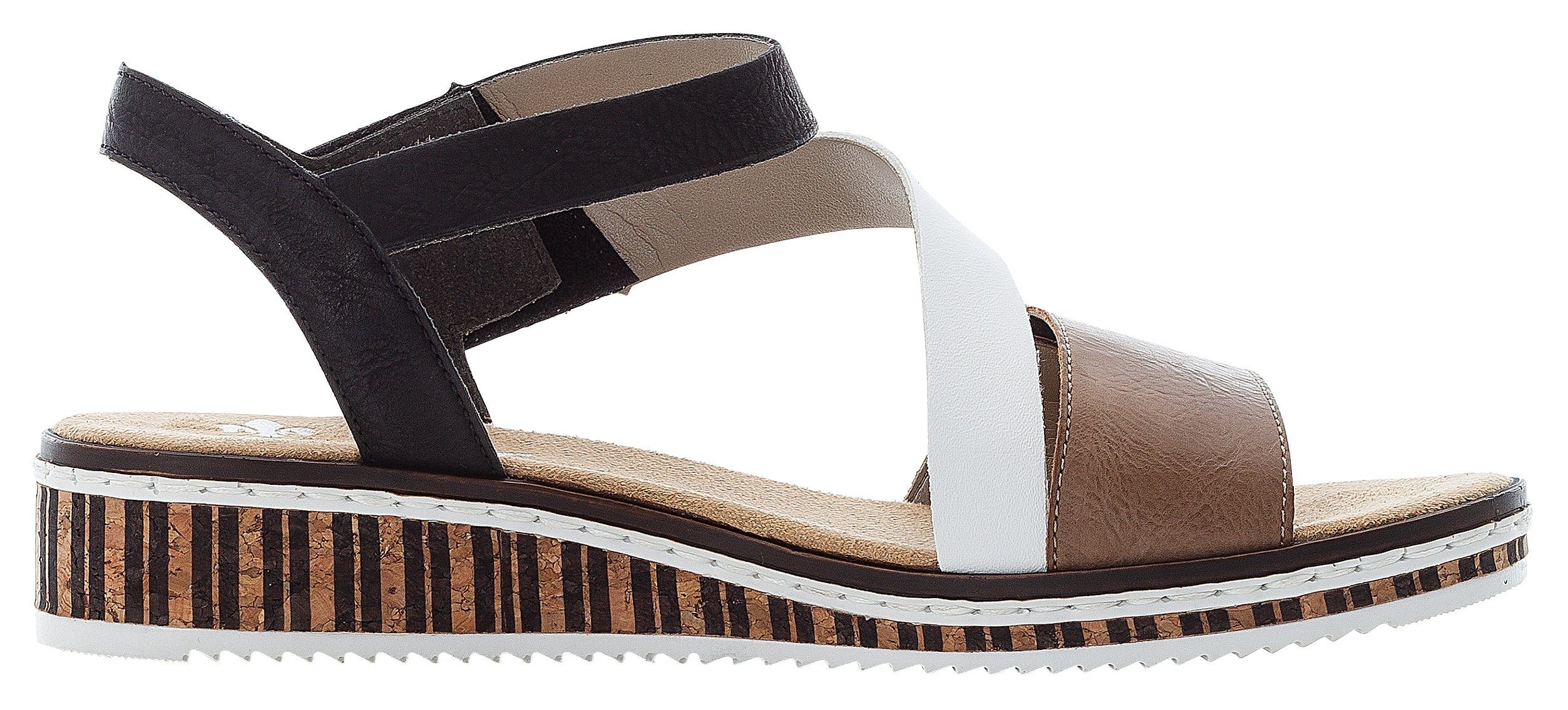 Rieker Sandalen zomerschoen, sandaal, sleehak, in moderne look