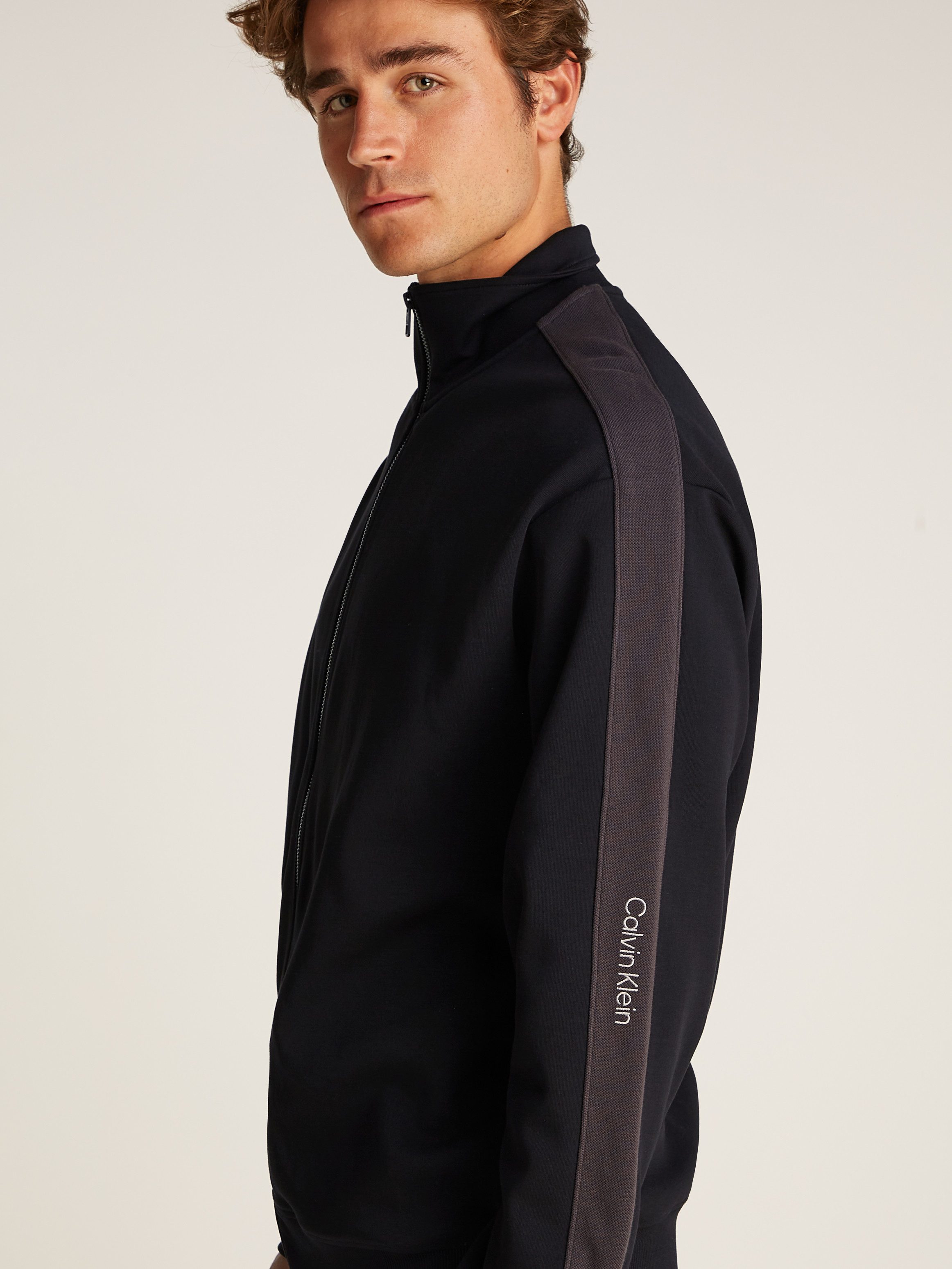 Calvin Klein Sweatvest LOGO TAPE ZIP THROUGH