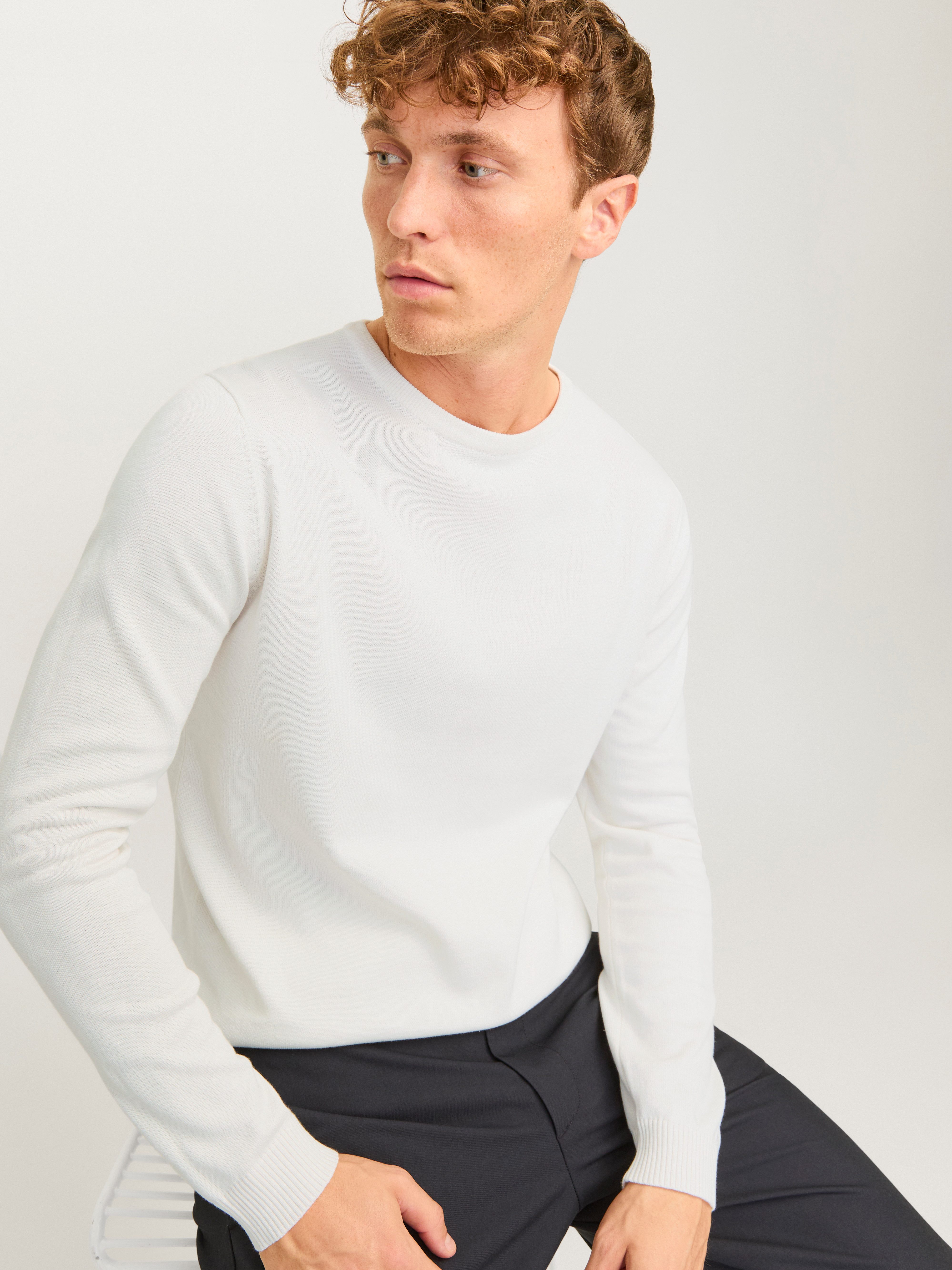 Jack & Jones Trui met ronde hals JJEBASIC KNIT CREW NECK NOOS