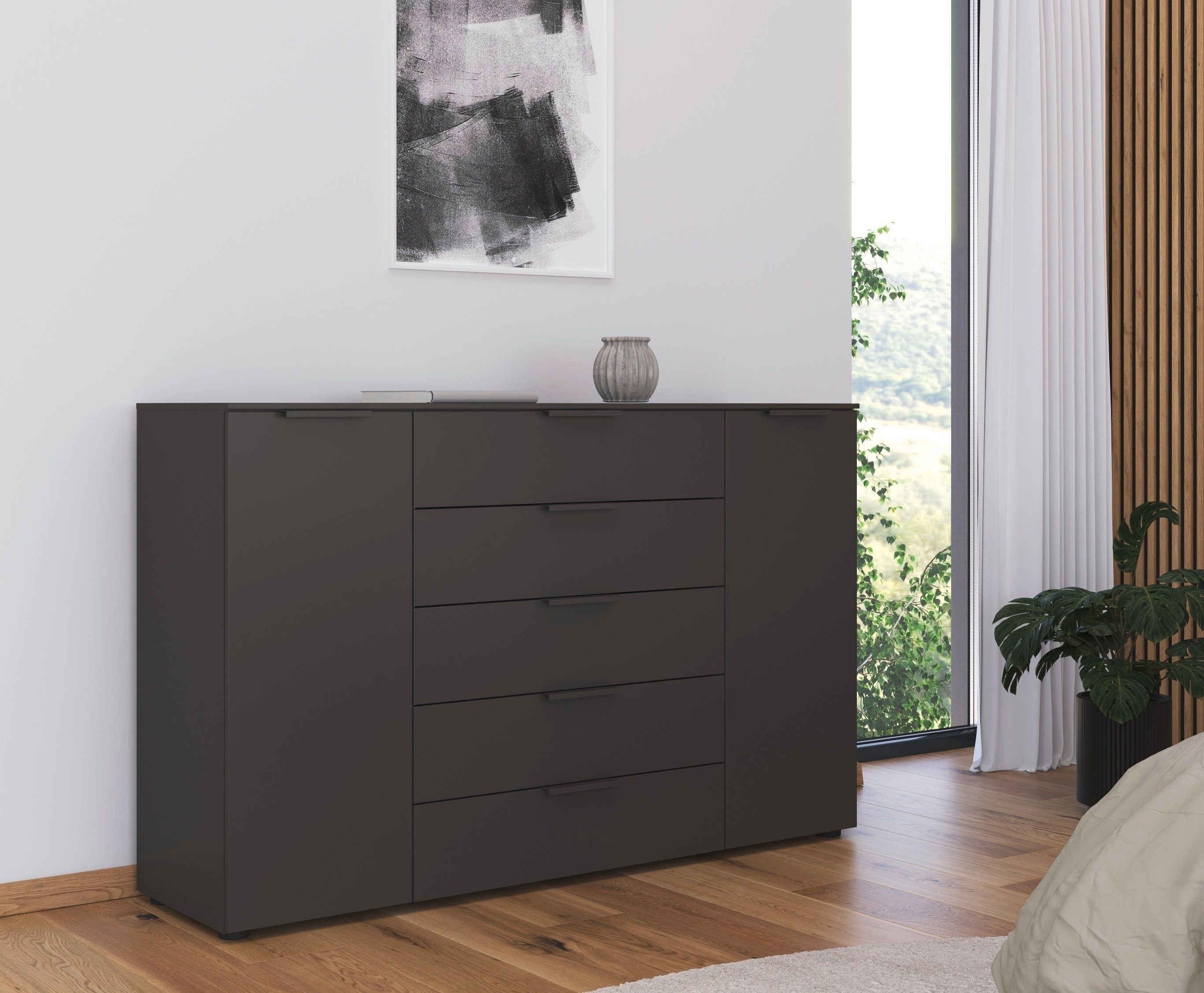rauch Ladekast Flipp ladekast, waskast, kast bestseller OTTO's Choice 2 deurs met 5 laden en soft-close functie in 2 breedtes