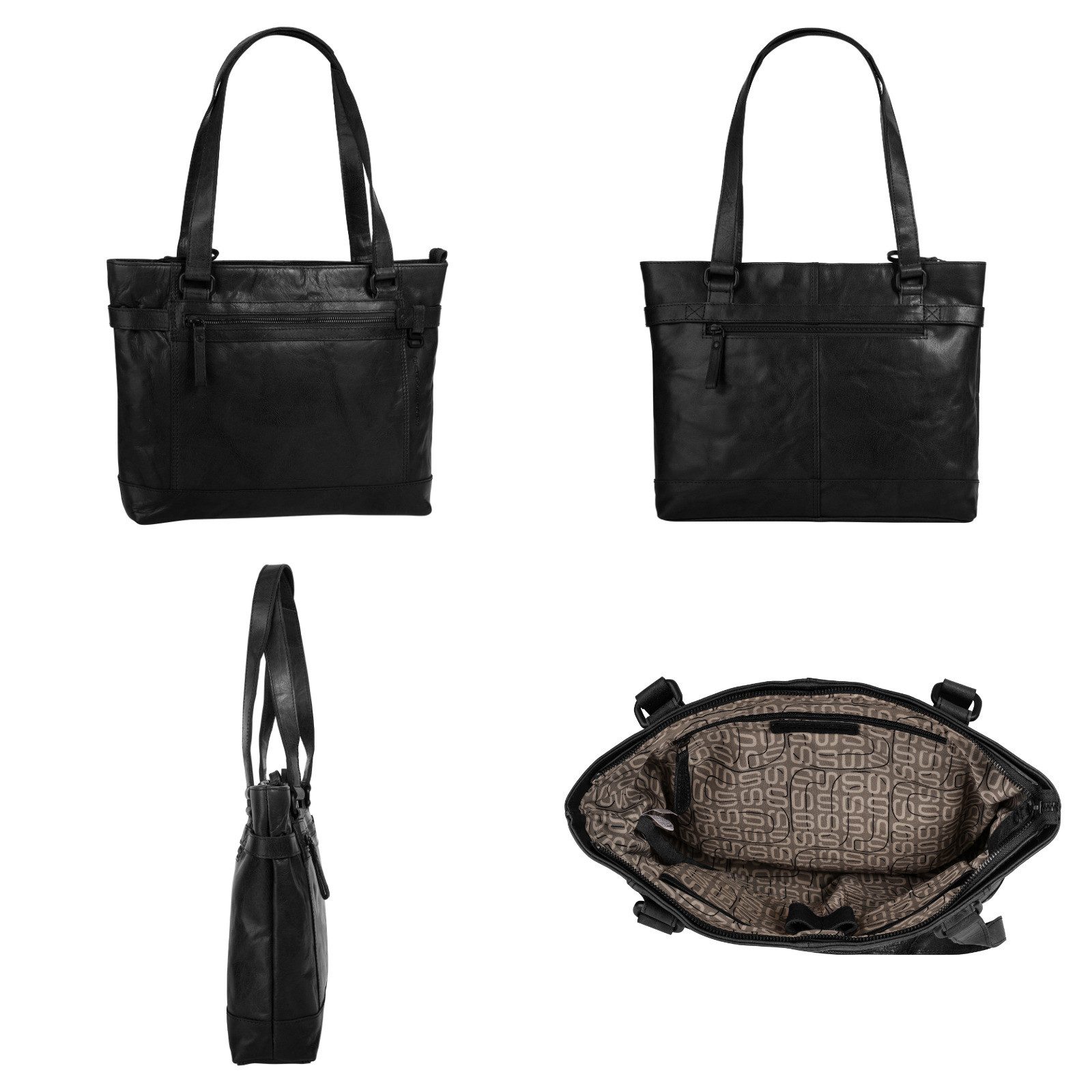 Spikes & Sparrow Shopper echt leder