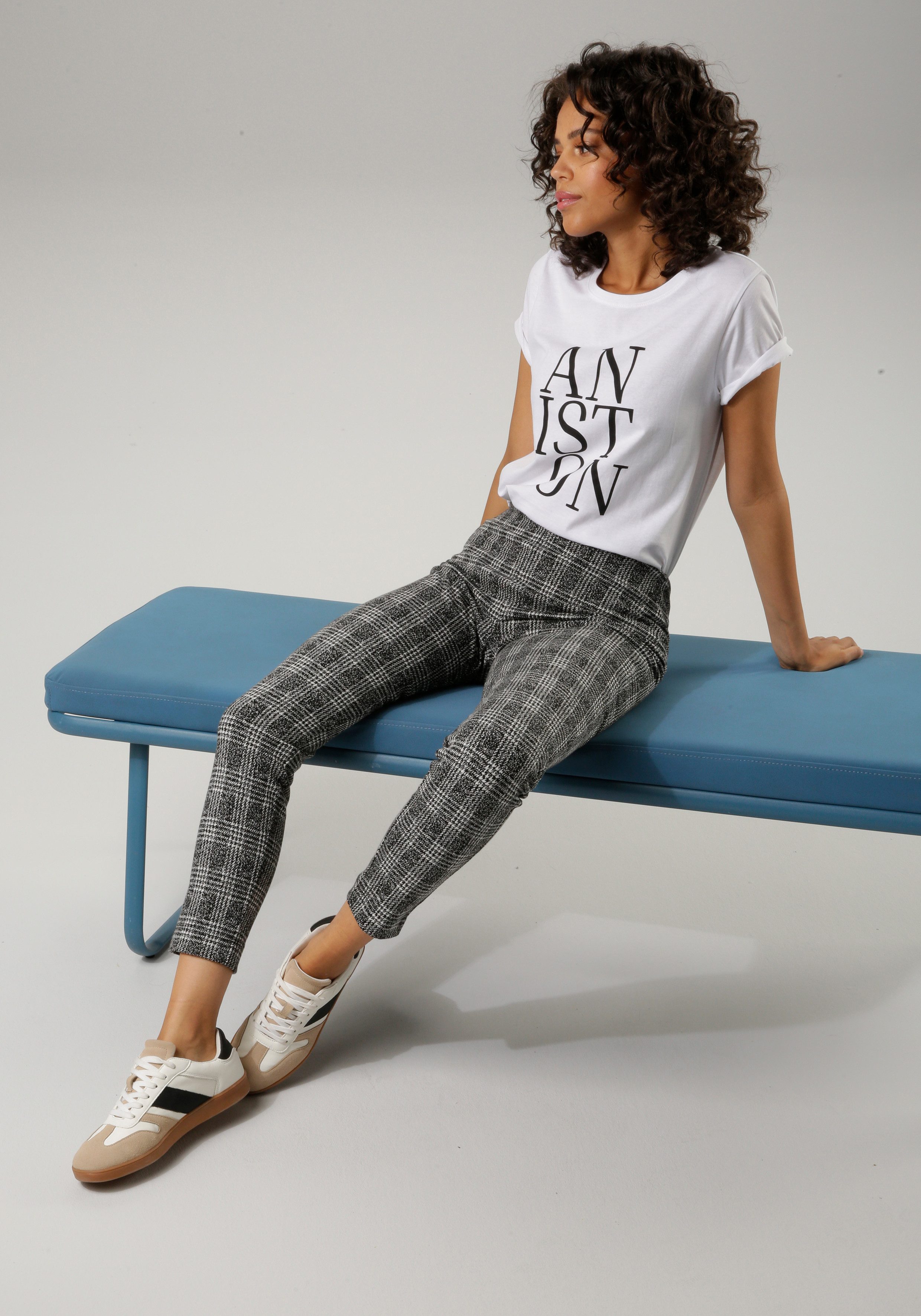 Aniston CASUAL T-shirt met aniston-opdruk