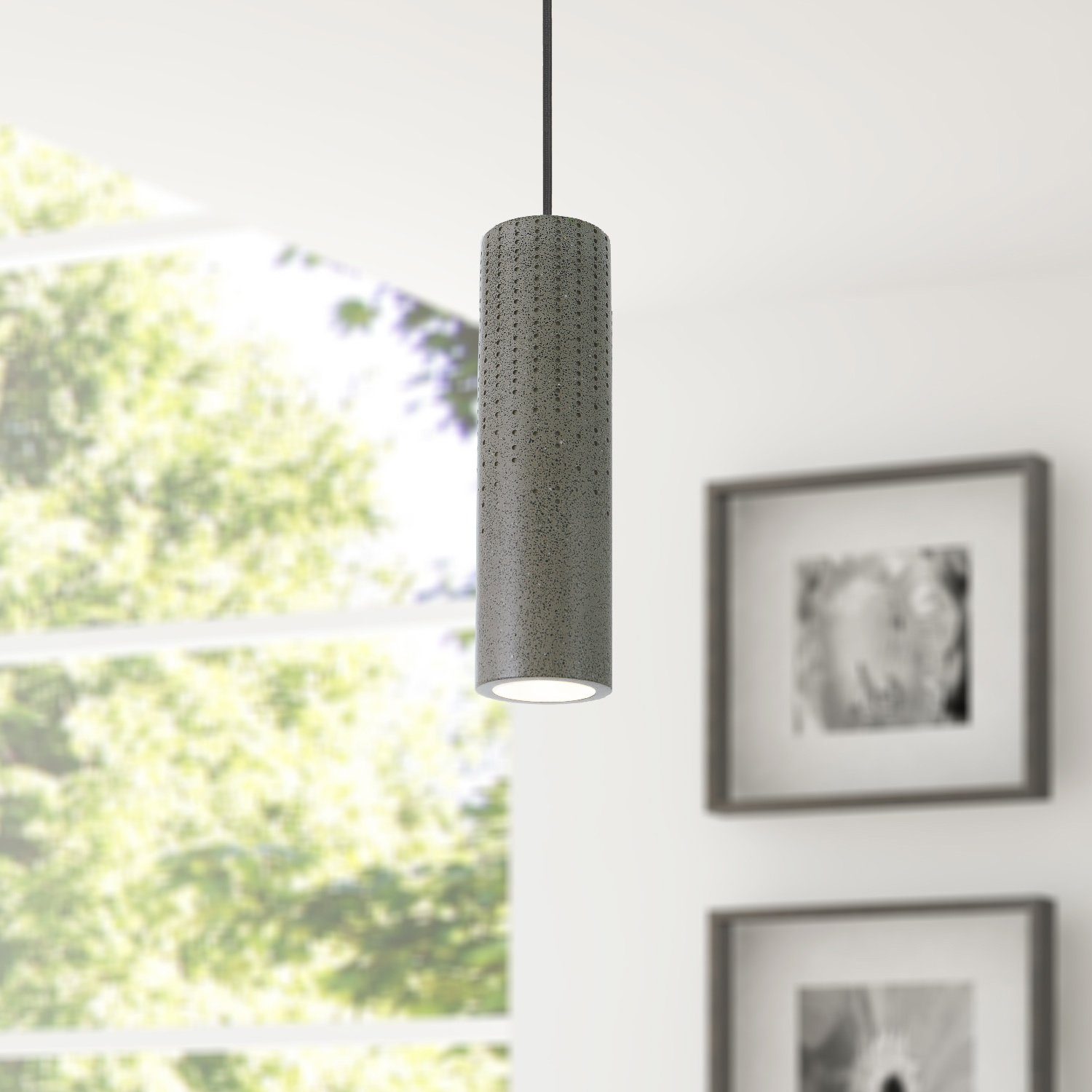 Paco Home Hanglamp BAROLL Led, GU10, lamp voor woonkamer eetkamer keuken, in hoogte verstelbaar