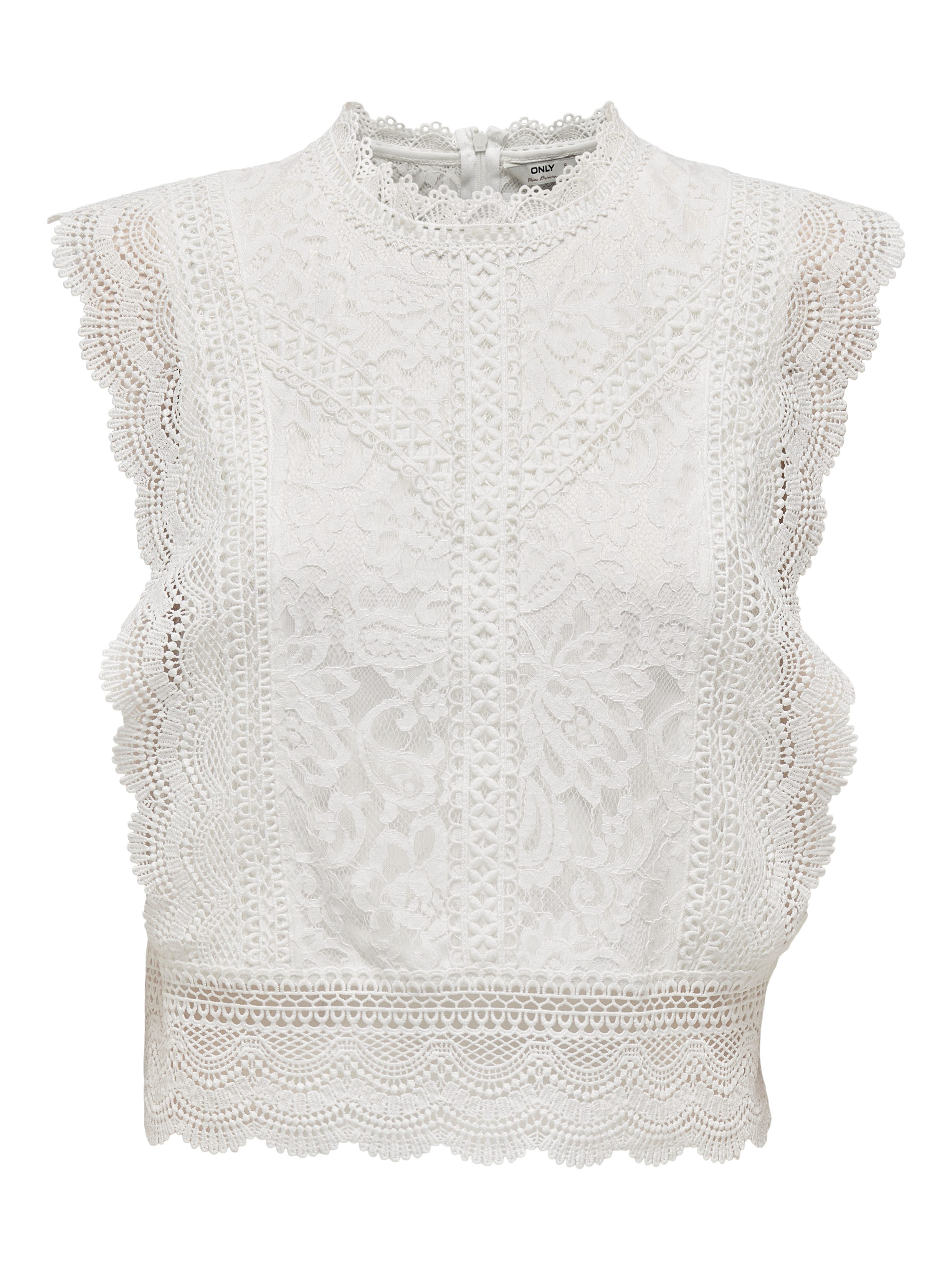 Only Kanten shirt ONLKARO S/L LACE TOP NOOS WVN