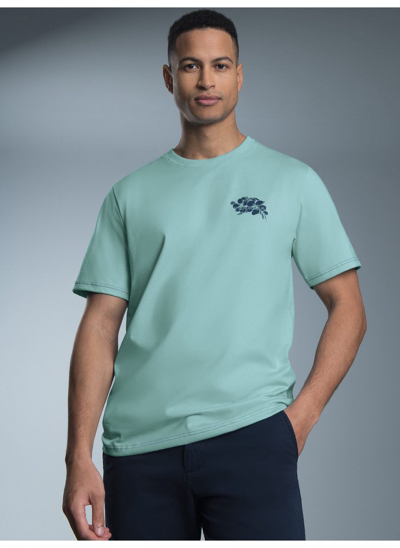 Trigema T-shirt TRIGEMA T-shirt met grote achterkant-print (1-delig)