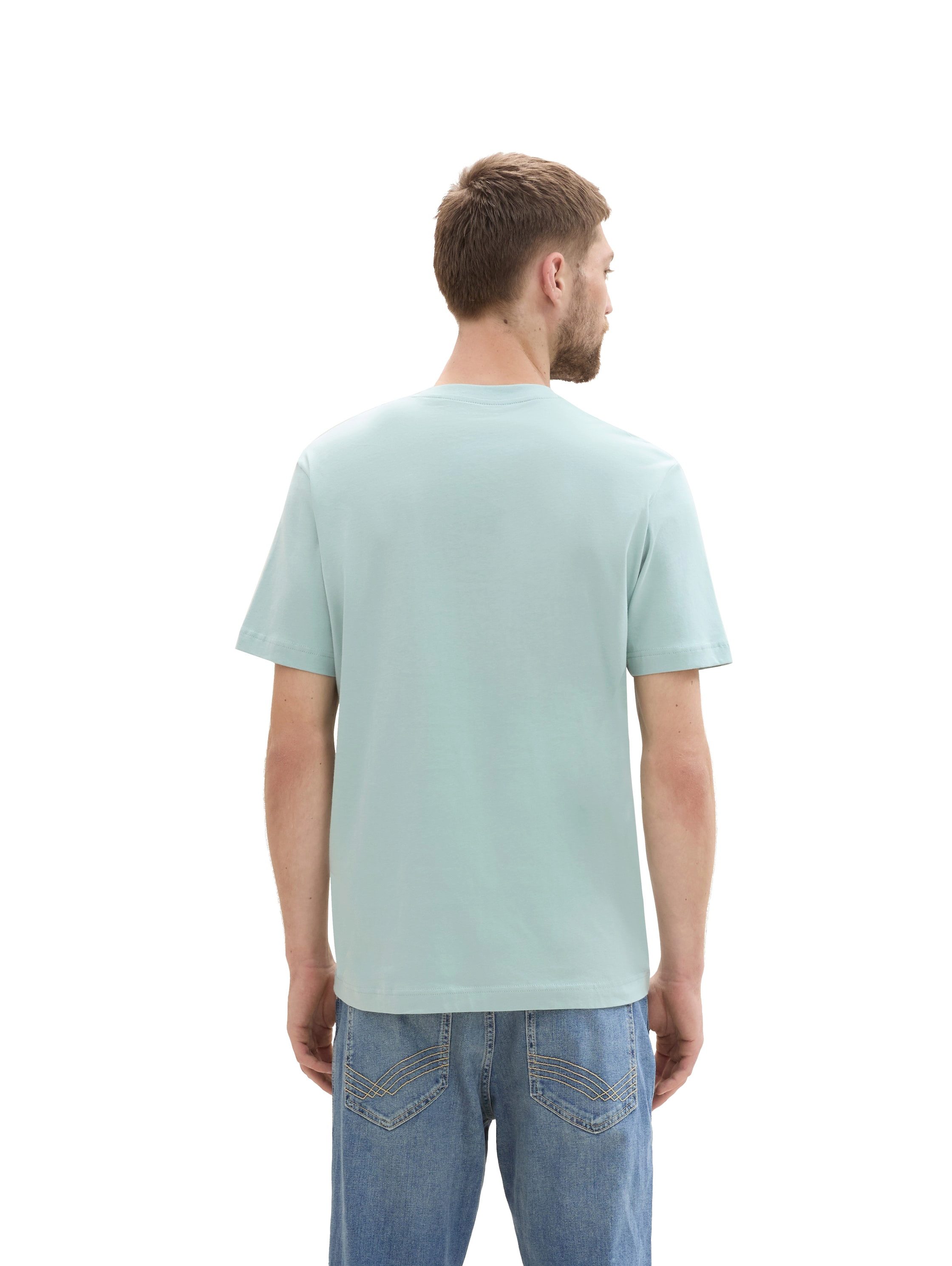 Tom Tailor T-shirt met grote logo-frontprint