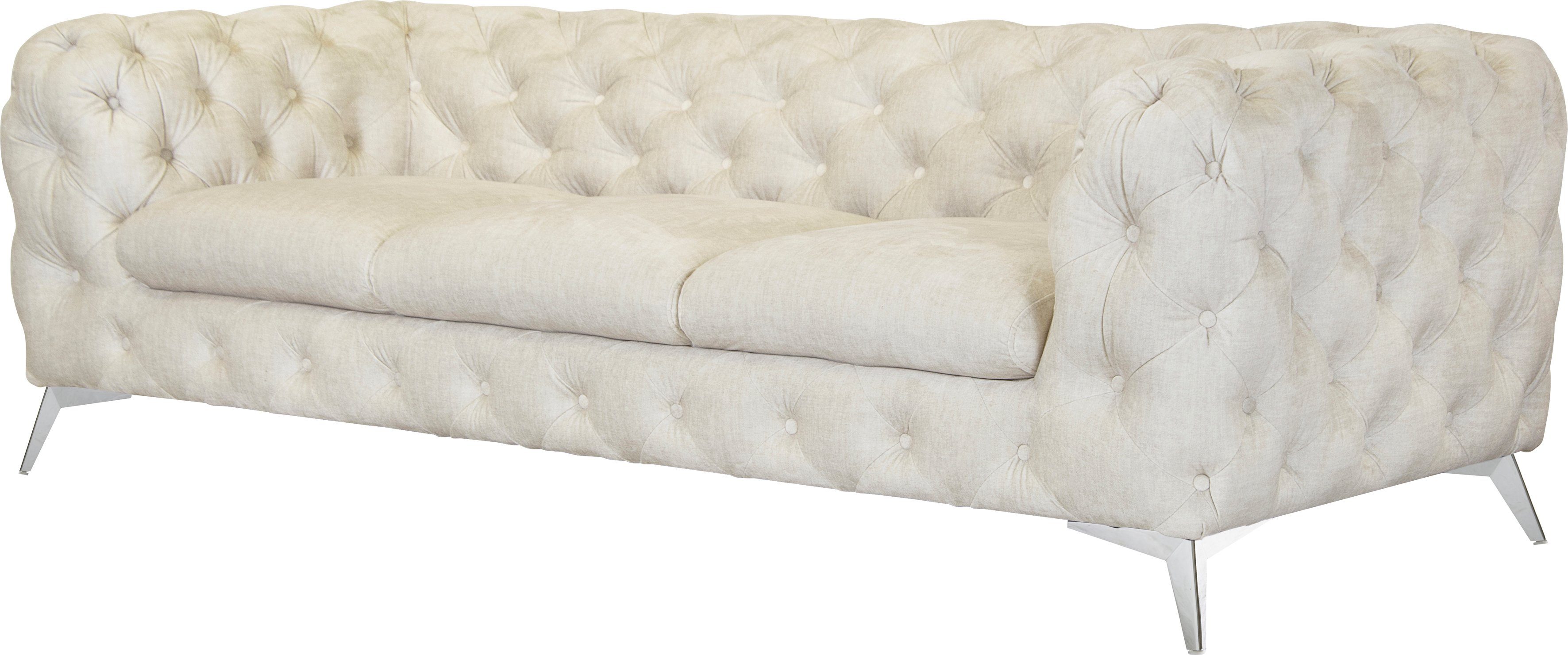 Leonique Chesterfield-bank Glynis luxueuze capitonnage, moderne chesterfield look, kleur van de poten ter keuze