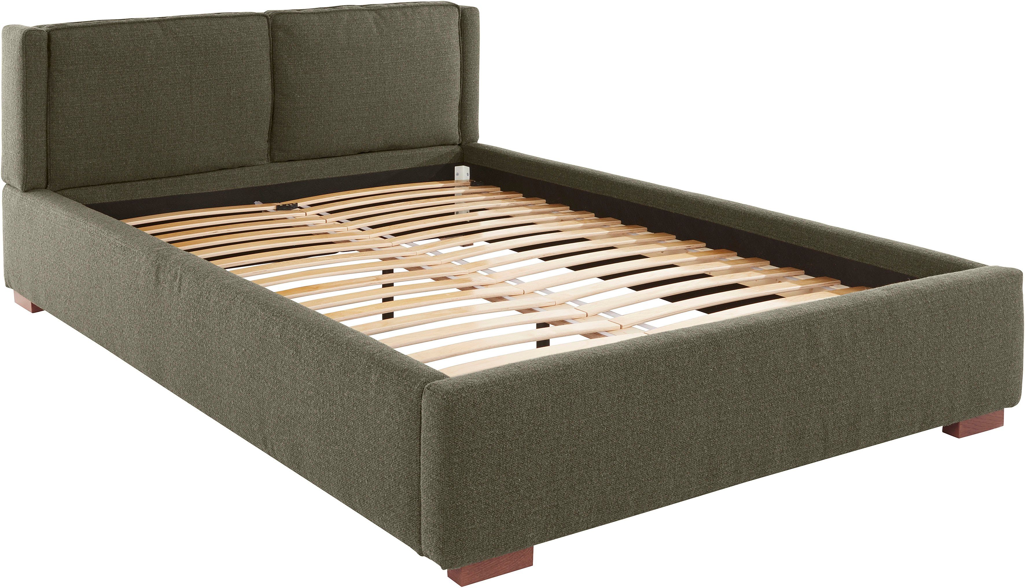 Home affaire Gestoffeerd bed Annera, kussenvulling met veren Inclusief lattenbodem, ligoppervlak 140 of 180 cm kiesbaar