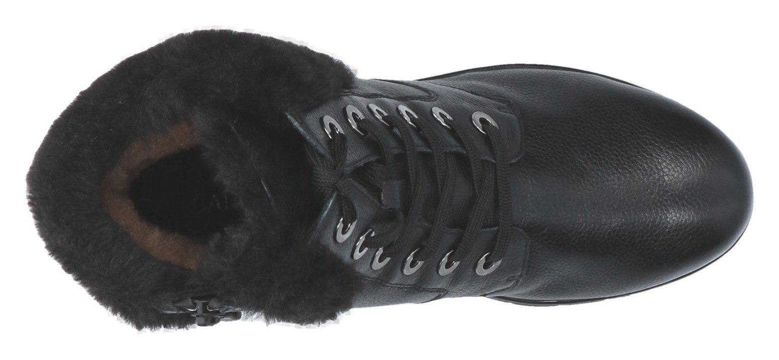 Caprice Winterlaarzen , sleehak, veterschoenen, veterschoen enkellaars in breedte h (zeer breed)