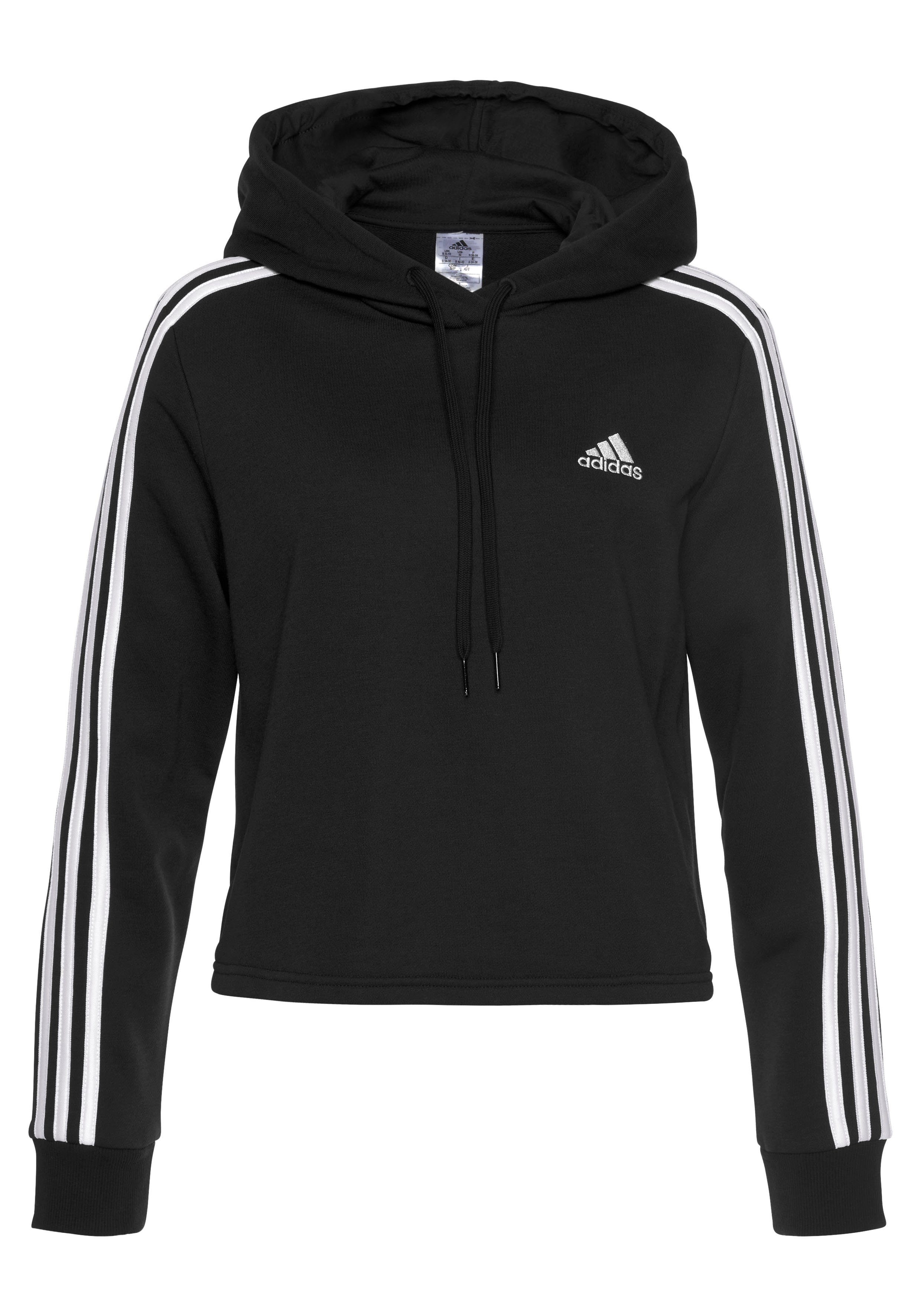 adidas Sportswear Hoodie ESSENTIALS CROPPED HOODY MET 3-STRIPES
