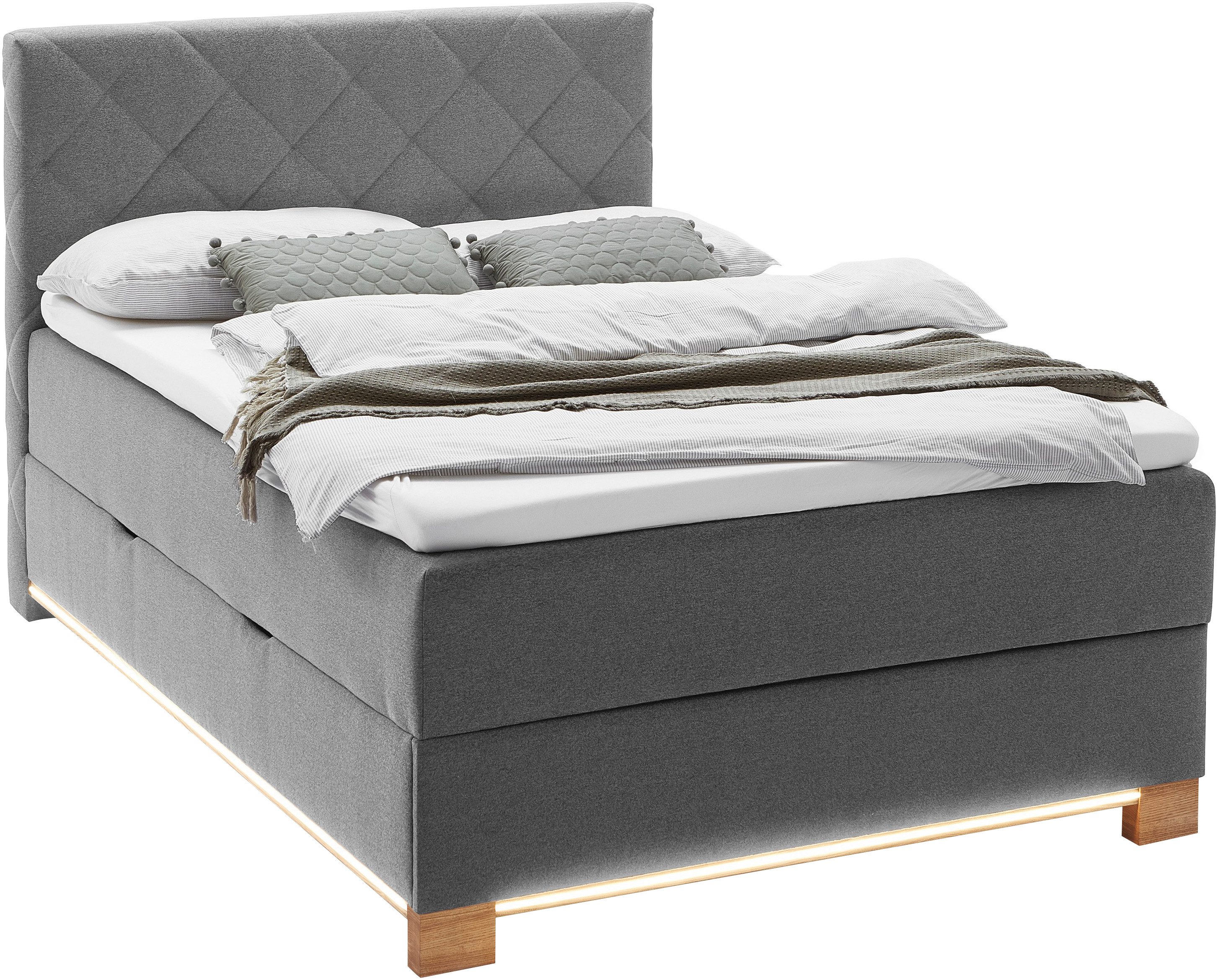 meise.möbel Boxspring Messina met bedkist, ledverlichting en topmatras