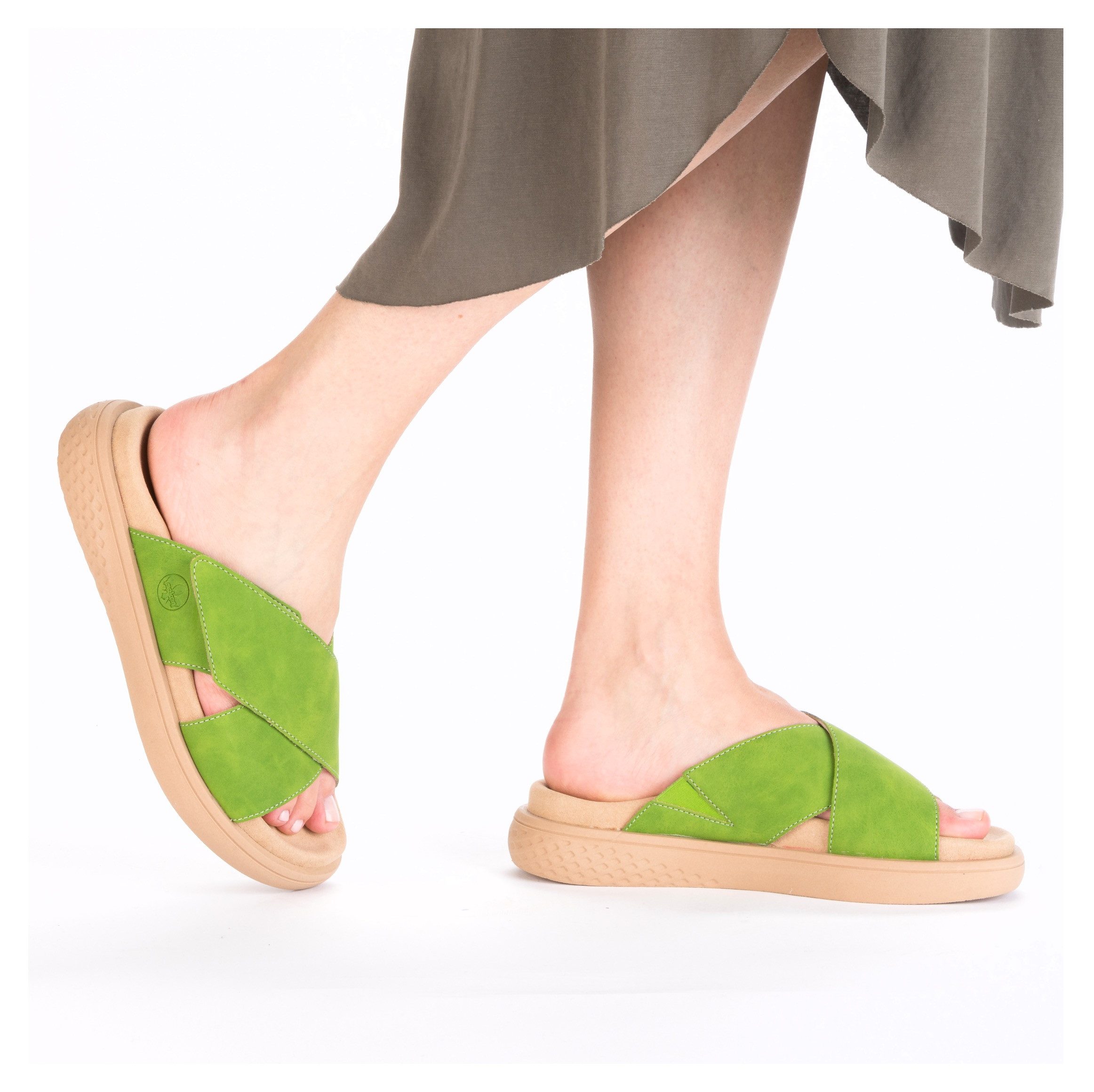 Rieker Slippers Zomerschoen, strandschoen, huisschoen, slippers met comfortabel voetbed