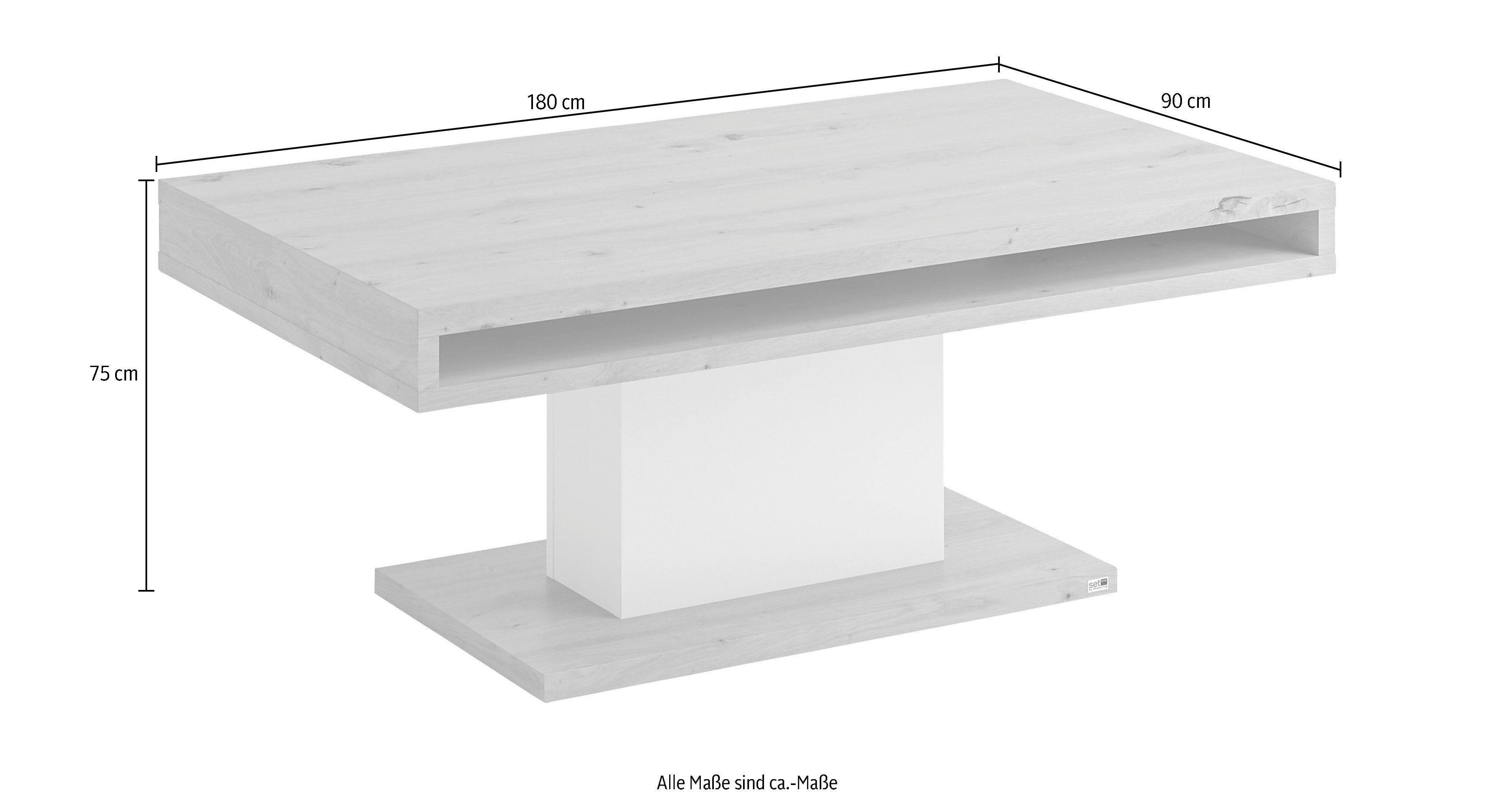 set one by Musterring Salontafel Lancaster Naar keuze in 2 kleuren, afm. (BxHxD in cm) 110 x 45 x 65 cm