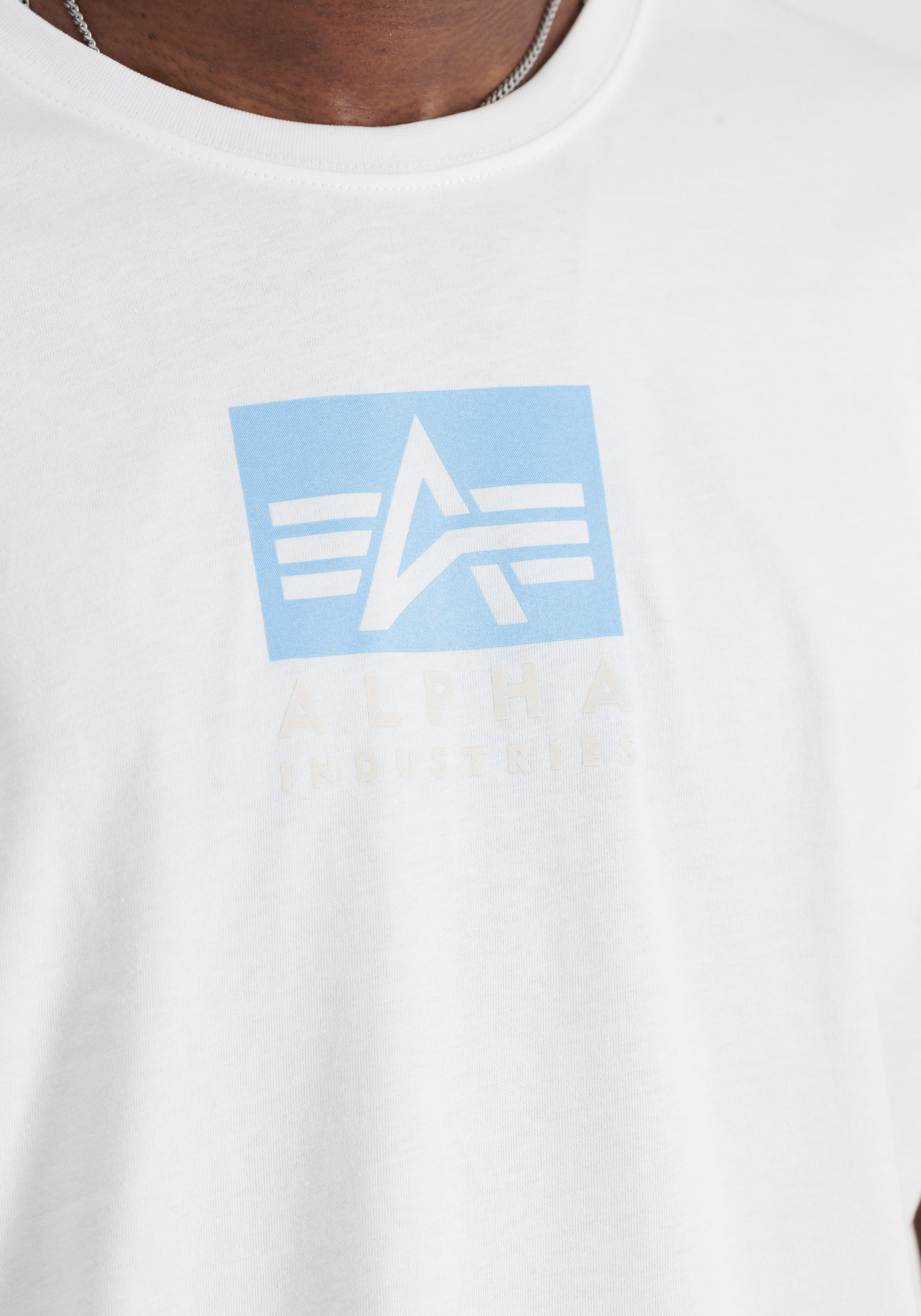 Alpha Industries T-shirt Men T-Shirts Satin Logo T
