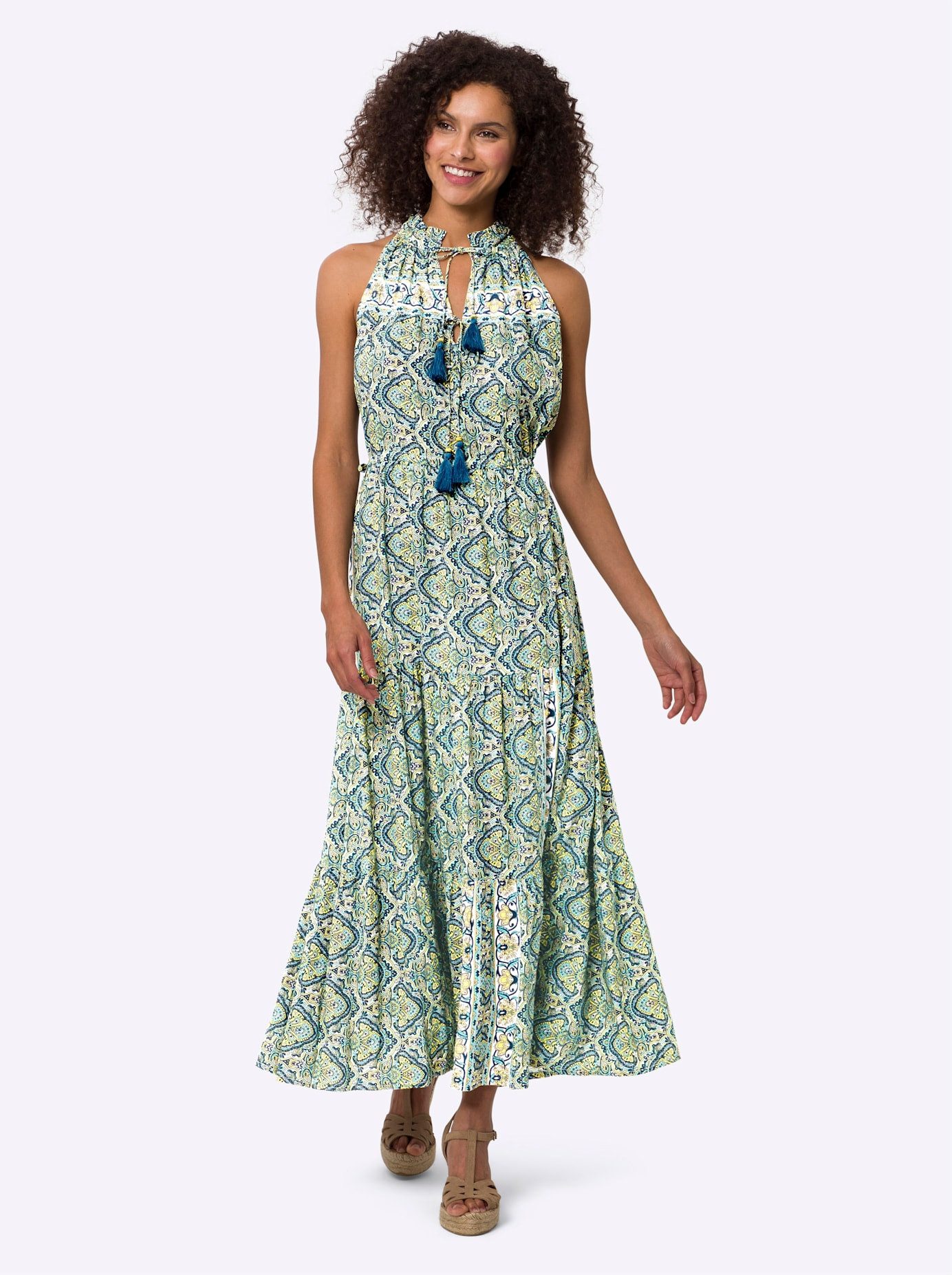 heine Maxi-jurk Gedessineerde jurk