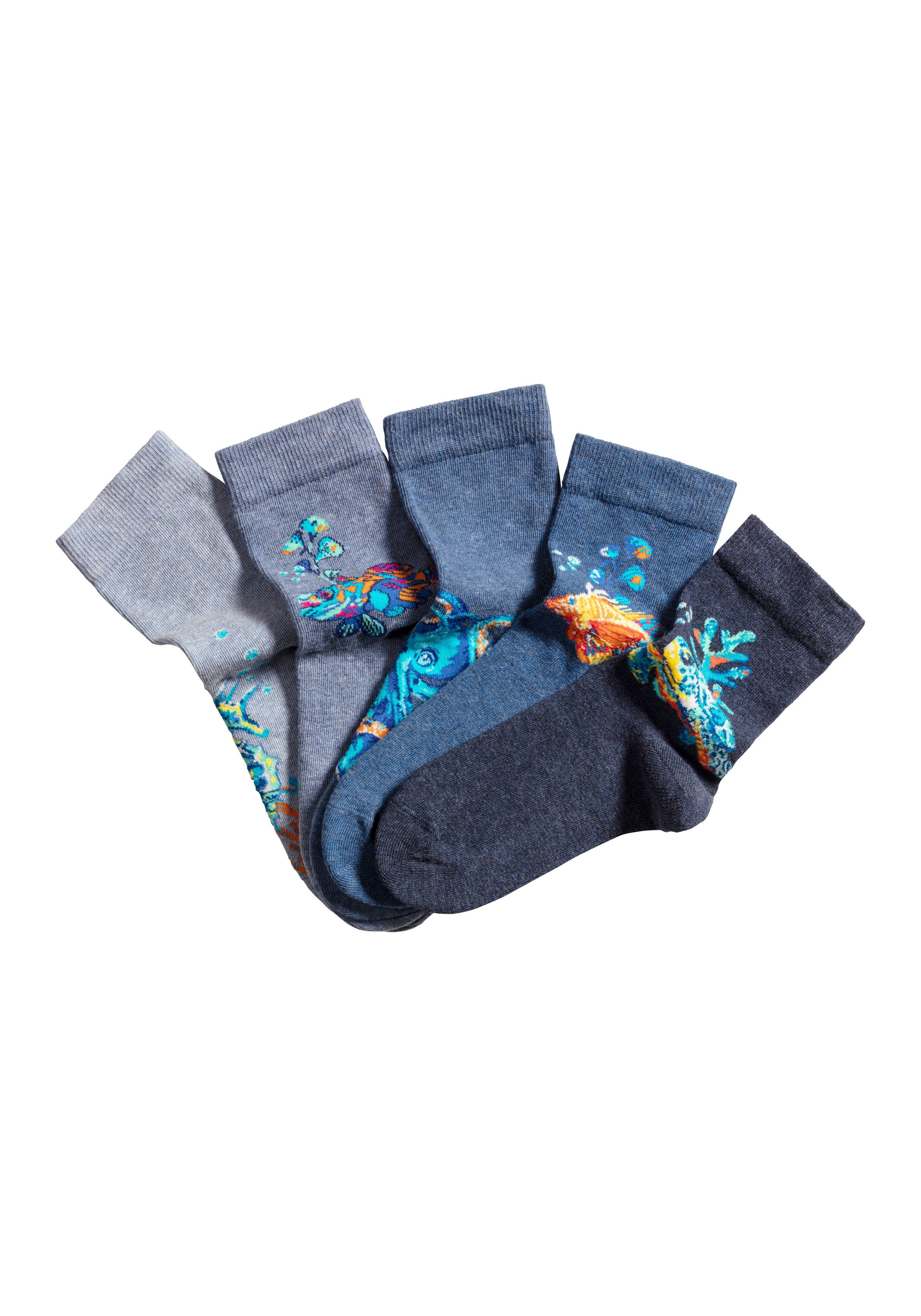 H.I.S Basic sokken (set 5 paar)