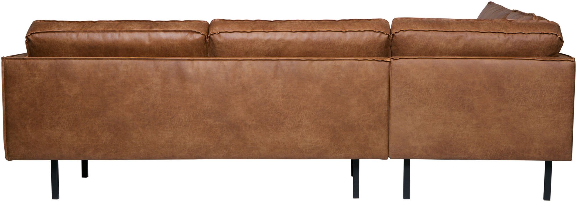 WOOOD Hoekbank Rodeo met gerecycled leer, vrijstaand, h 85 cm x b 266 cm