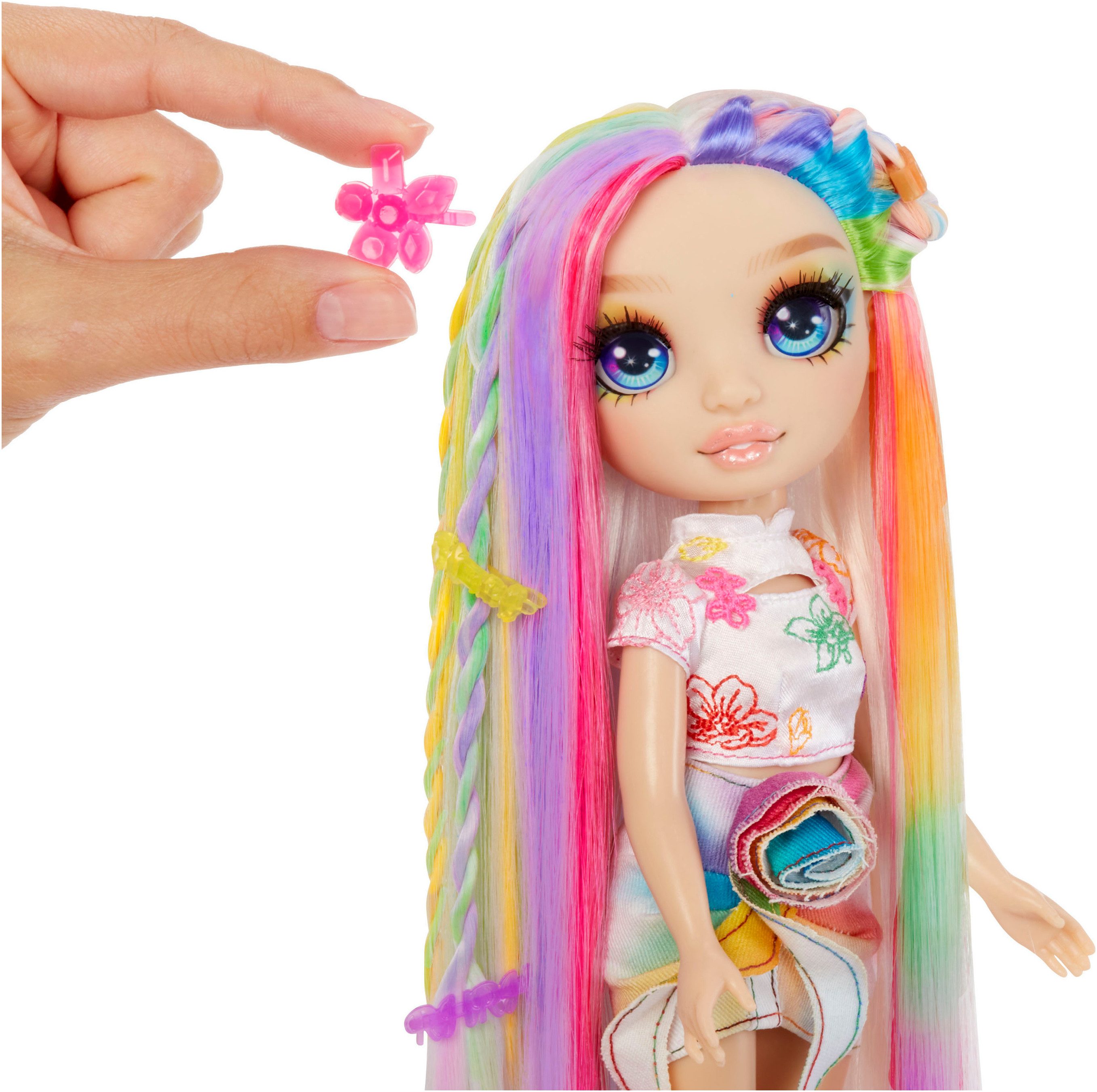 RAINBOW HIGH Aankleedpop Rainbow High Hair Chalk & Style Doll- Amaya (Rainbow)